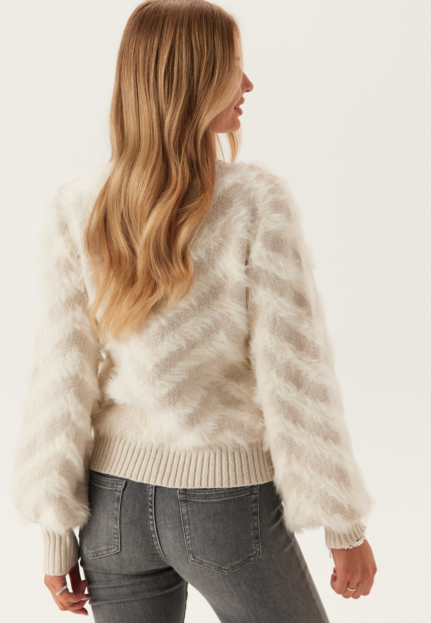 Objhollow L/S RE KNIT PULLOVER 2