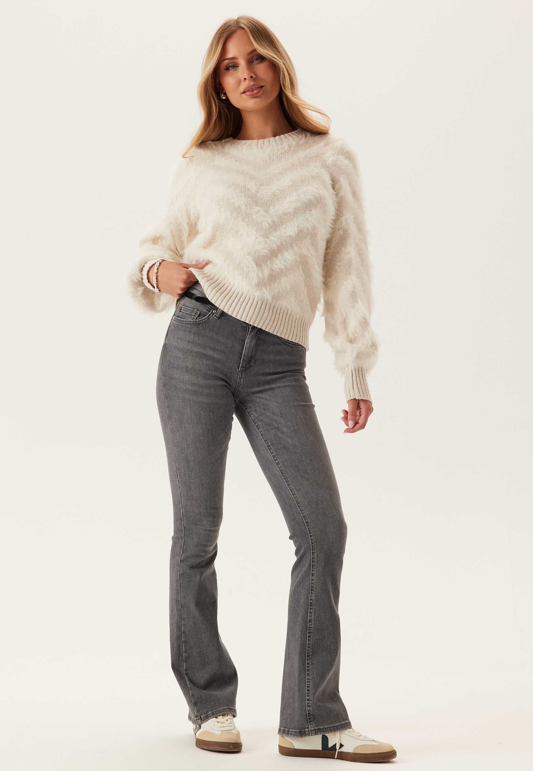 Objhollow L/S RE KNIT PULLOVER 3