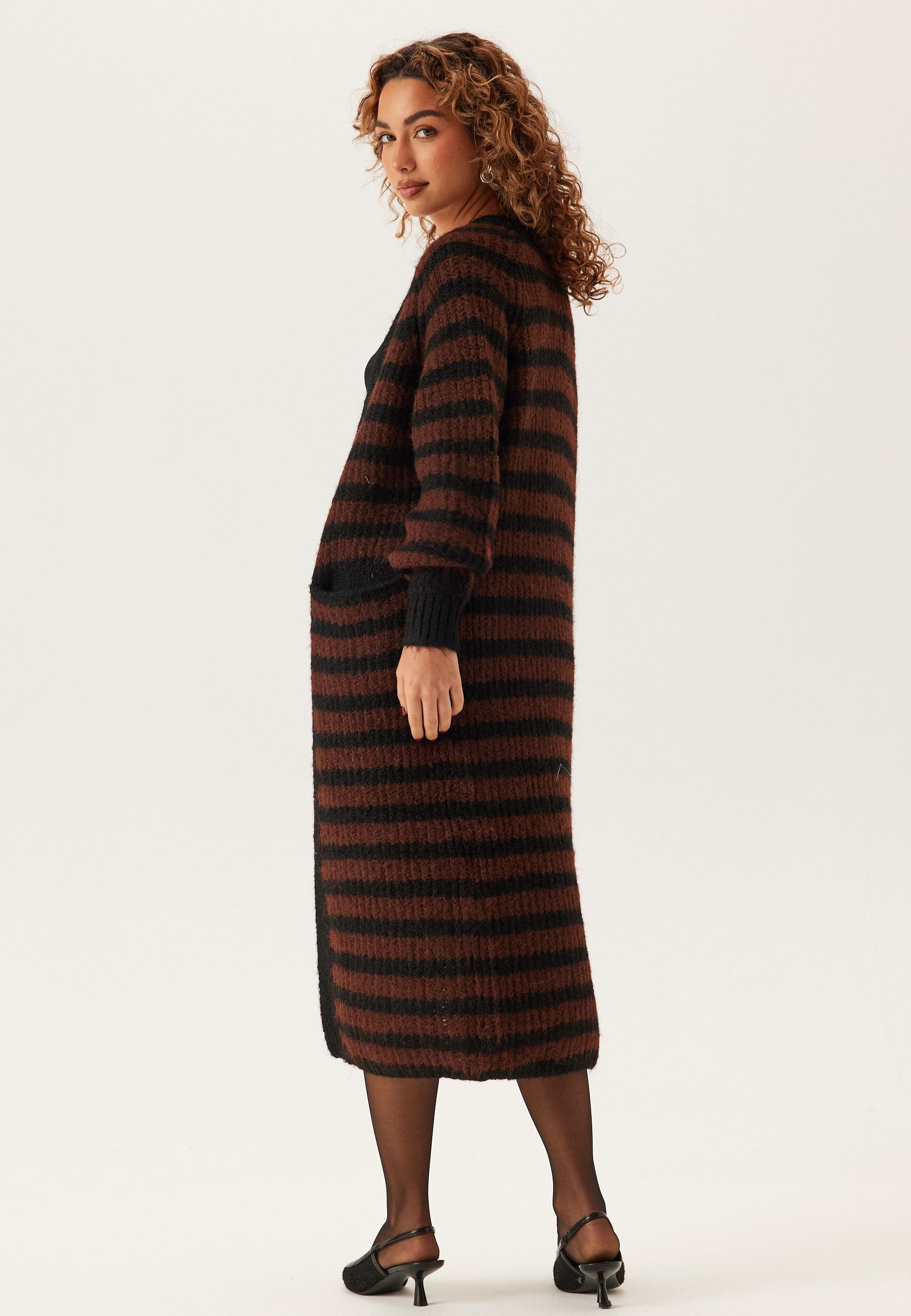 Objmilu Ls Lo Long Knit Cardig 2
