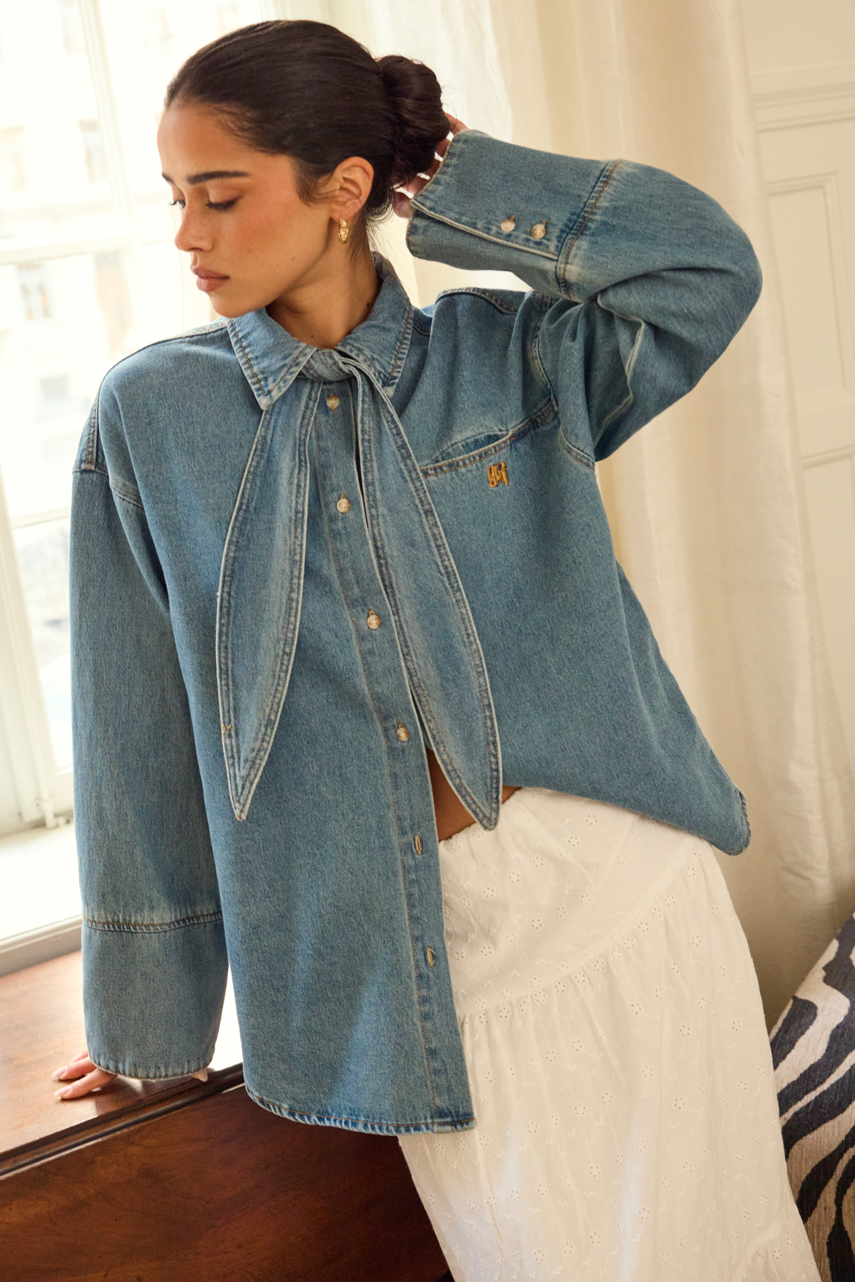 Image of Objneel Lo L/S DENIM SHIRT