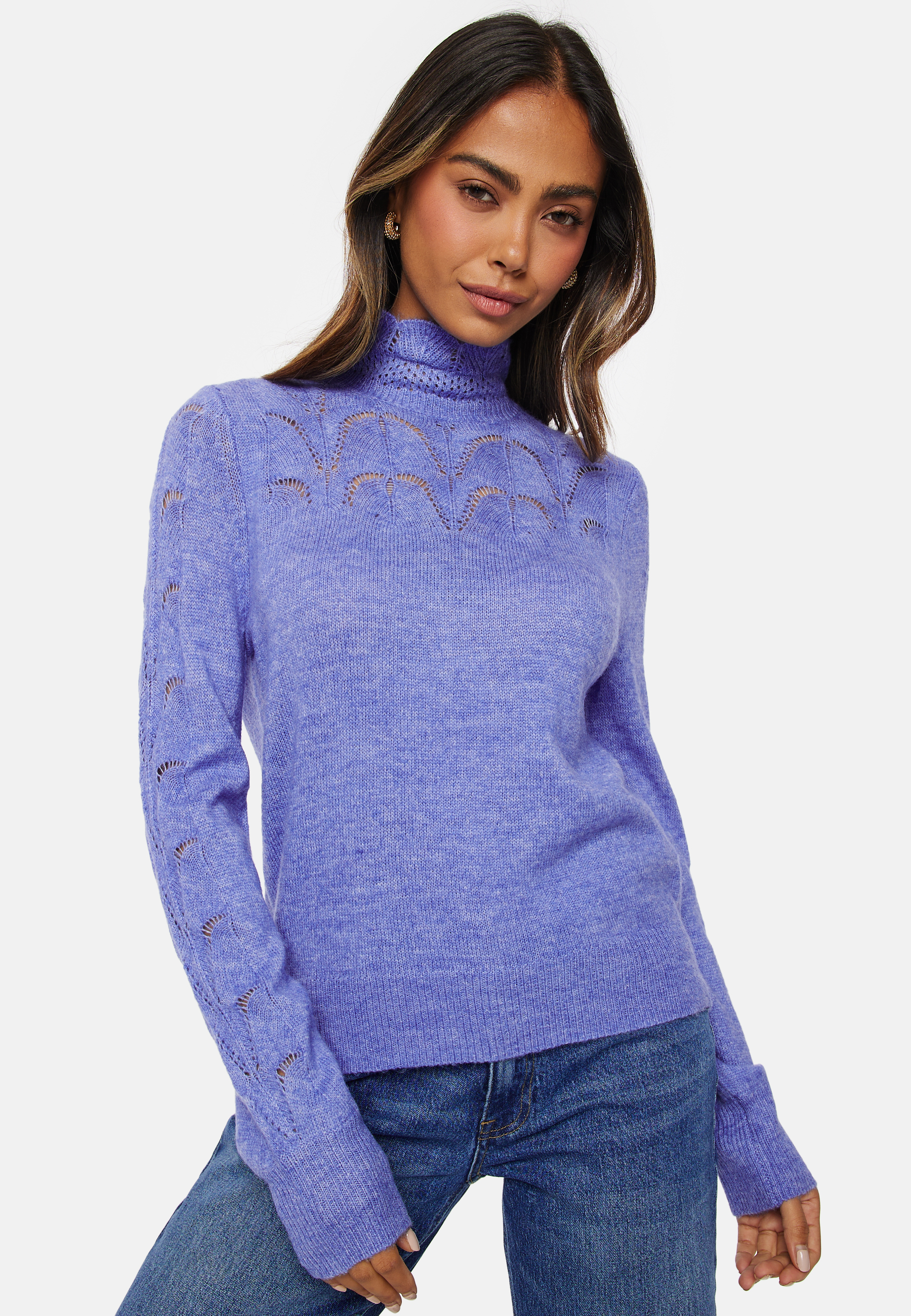 Pivi L/S High Neck Knit Pullover