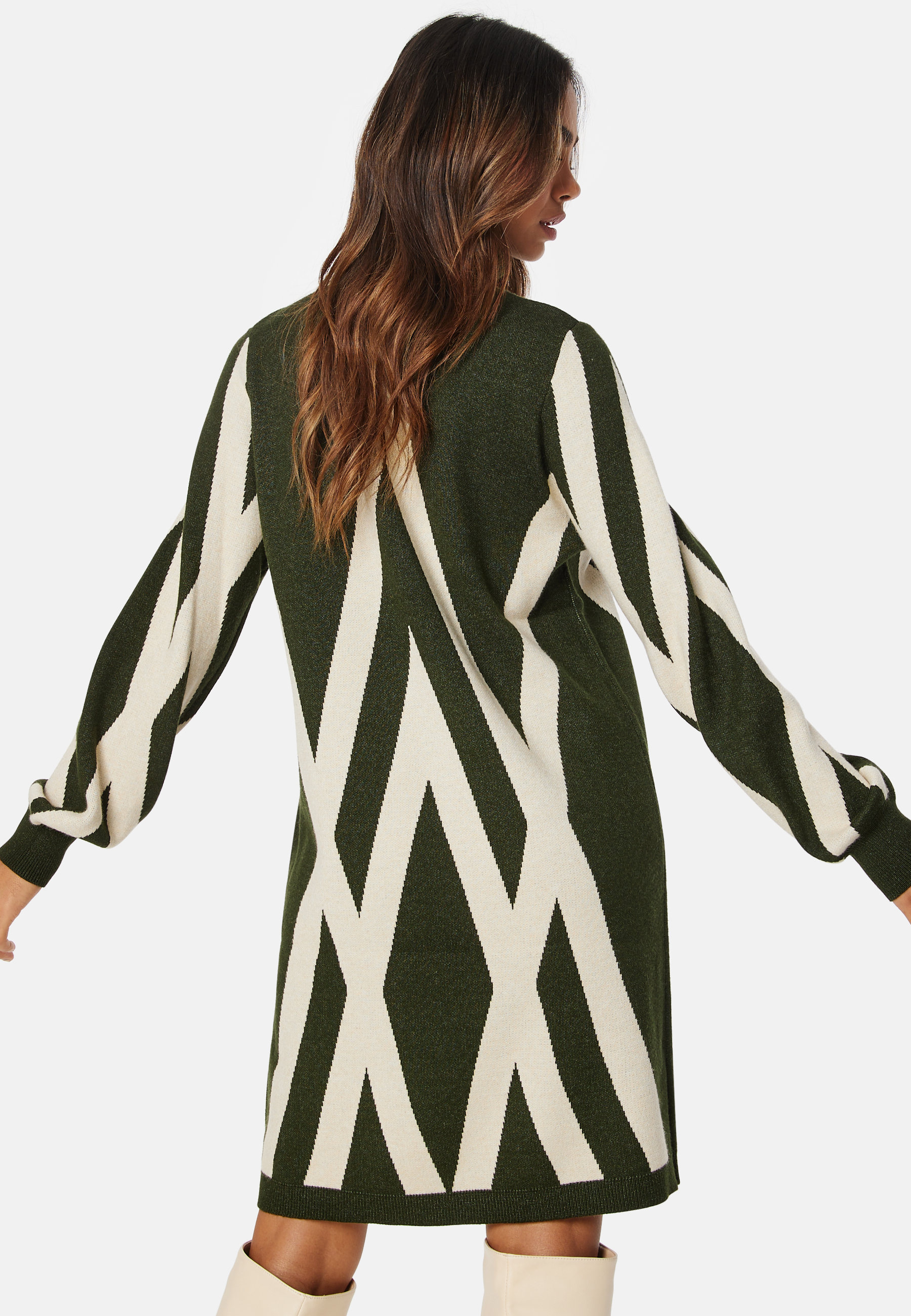 Objray L/S Knit Rollneck Dress 2