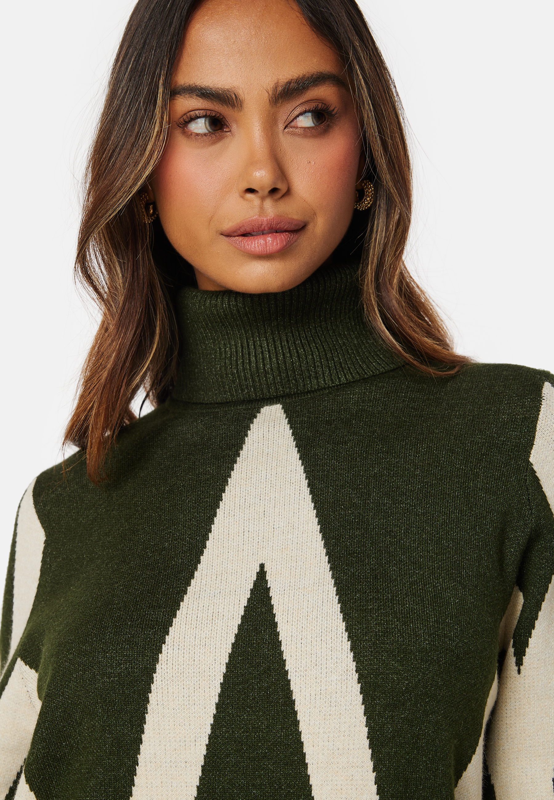 Objray L/S Knit Rollneck Dress 4