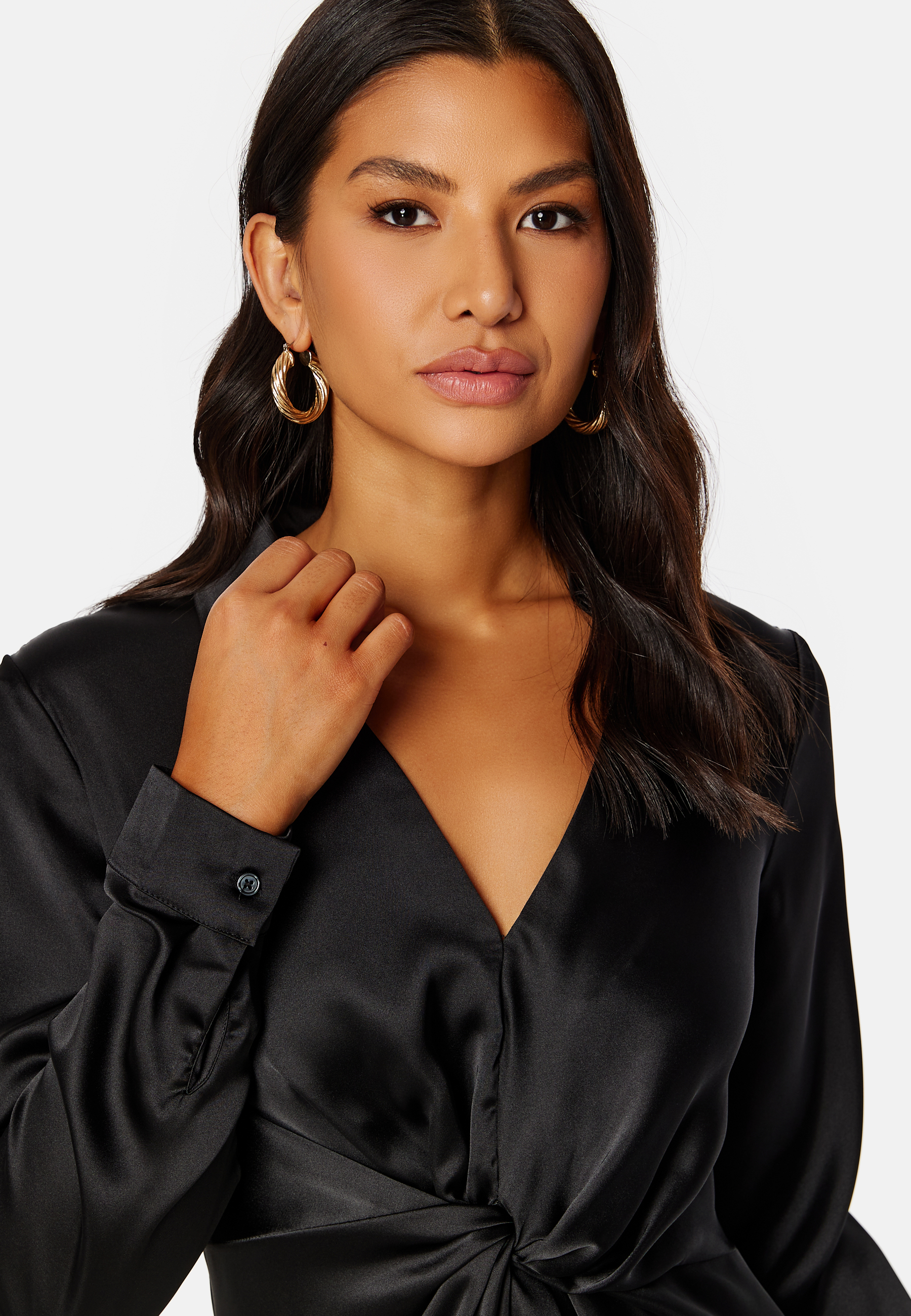 Sateen Knot Short Dress 3
