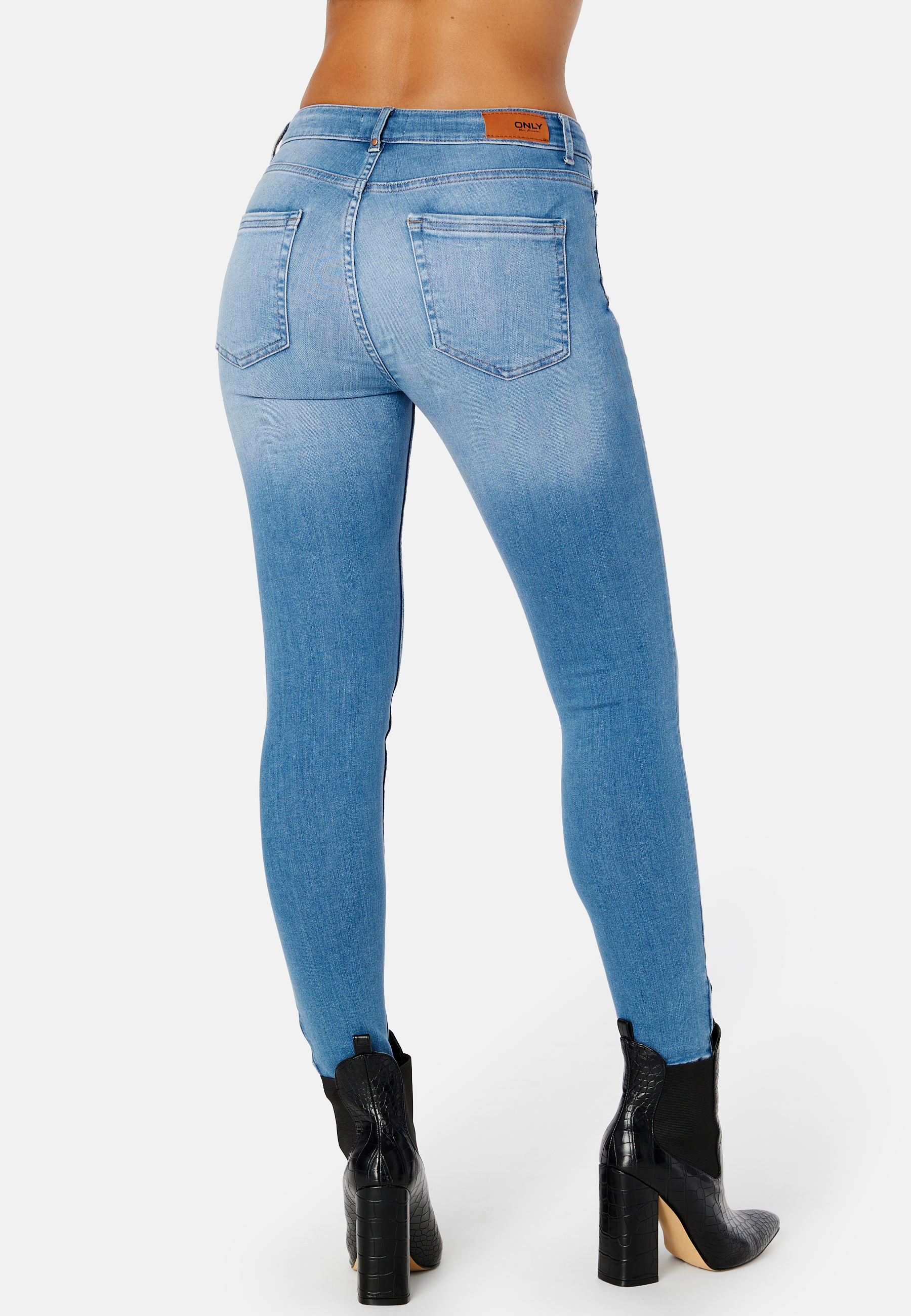 Blush Mid Ankle Zip Denim 3