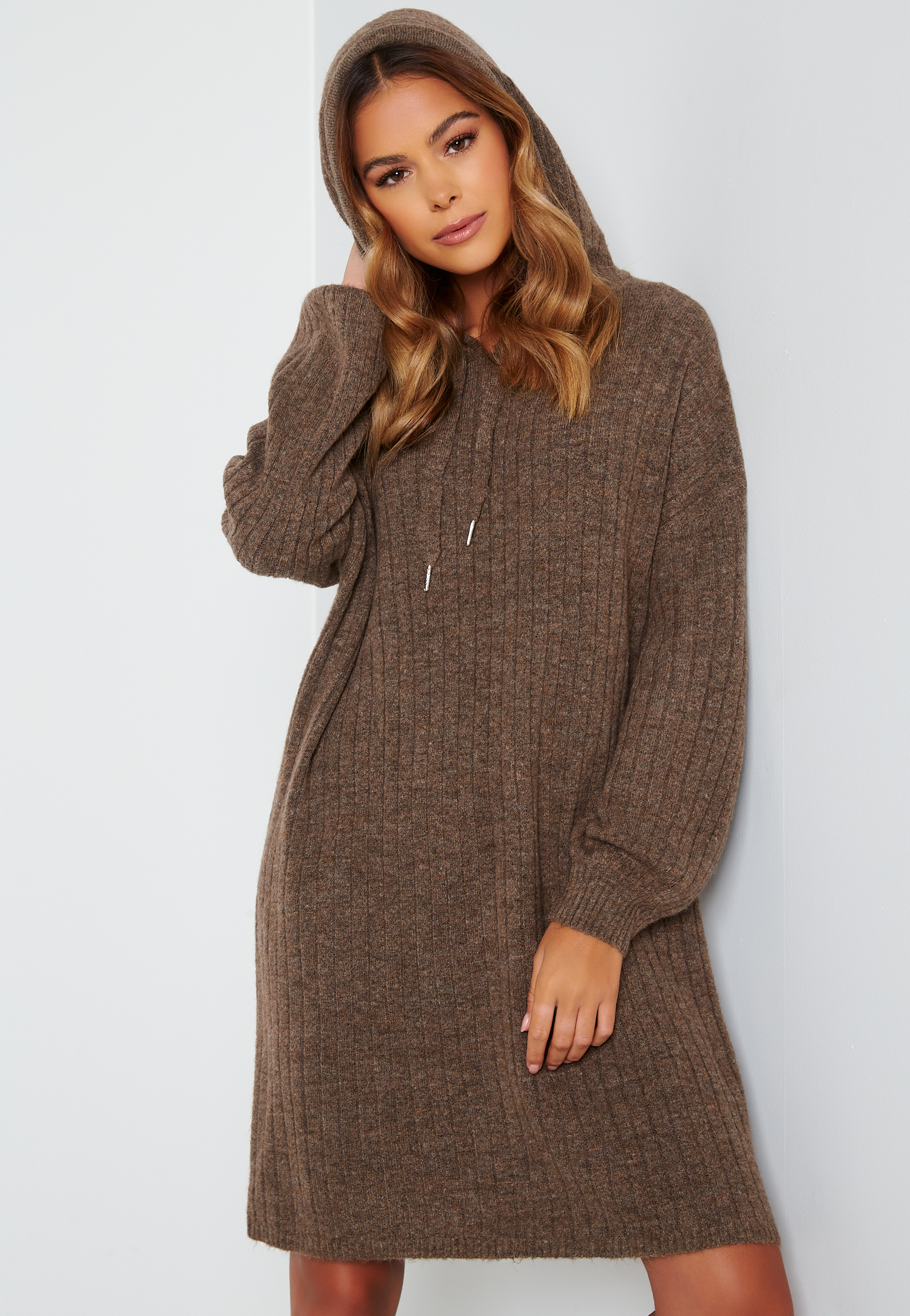 Karinna L/S Long Hood Dress