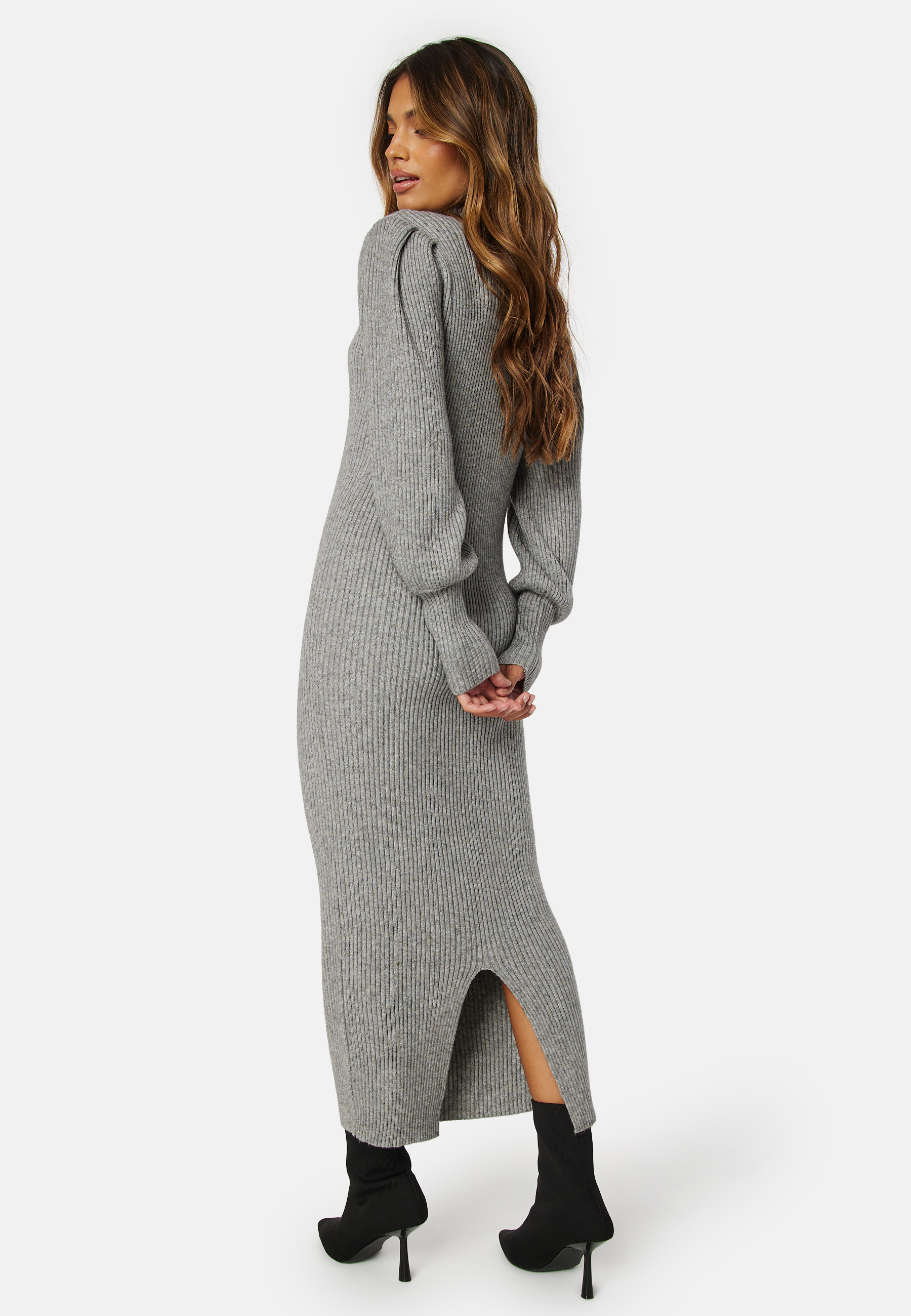 Katia Puff Long Slit Dress 2