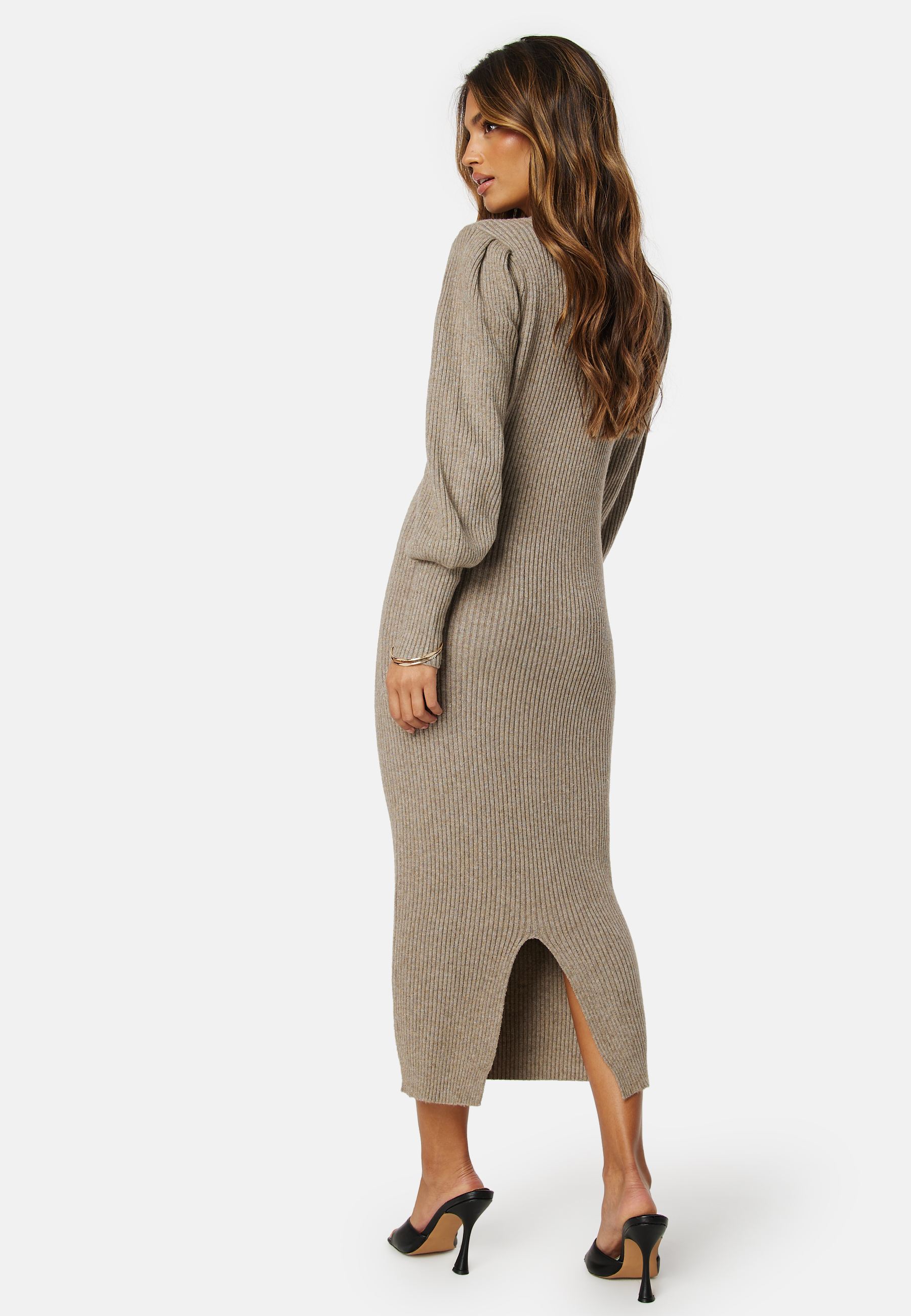 Katia Puff Long Slit Dress 2