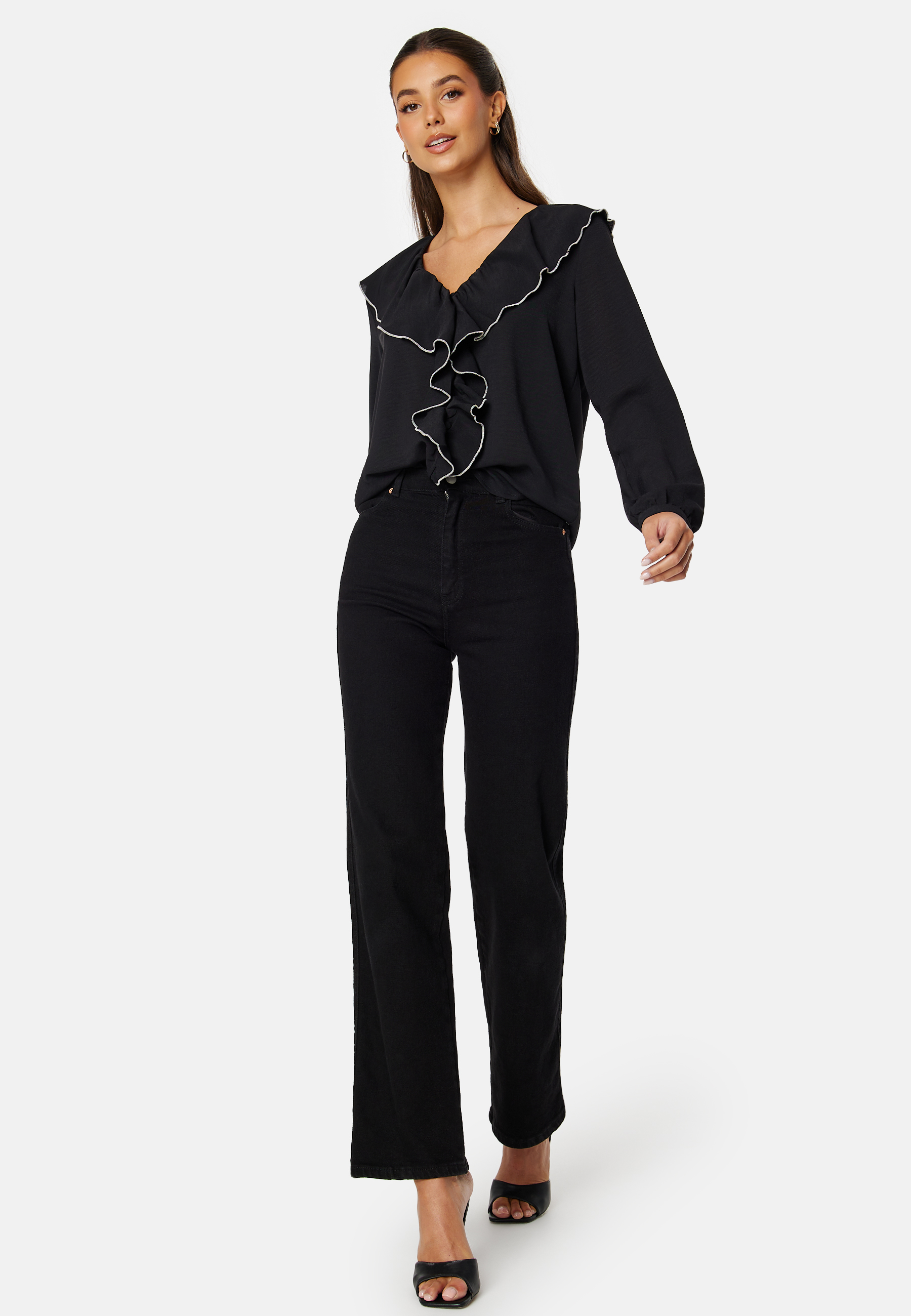 Lise Contrast Frill Shirt 2