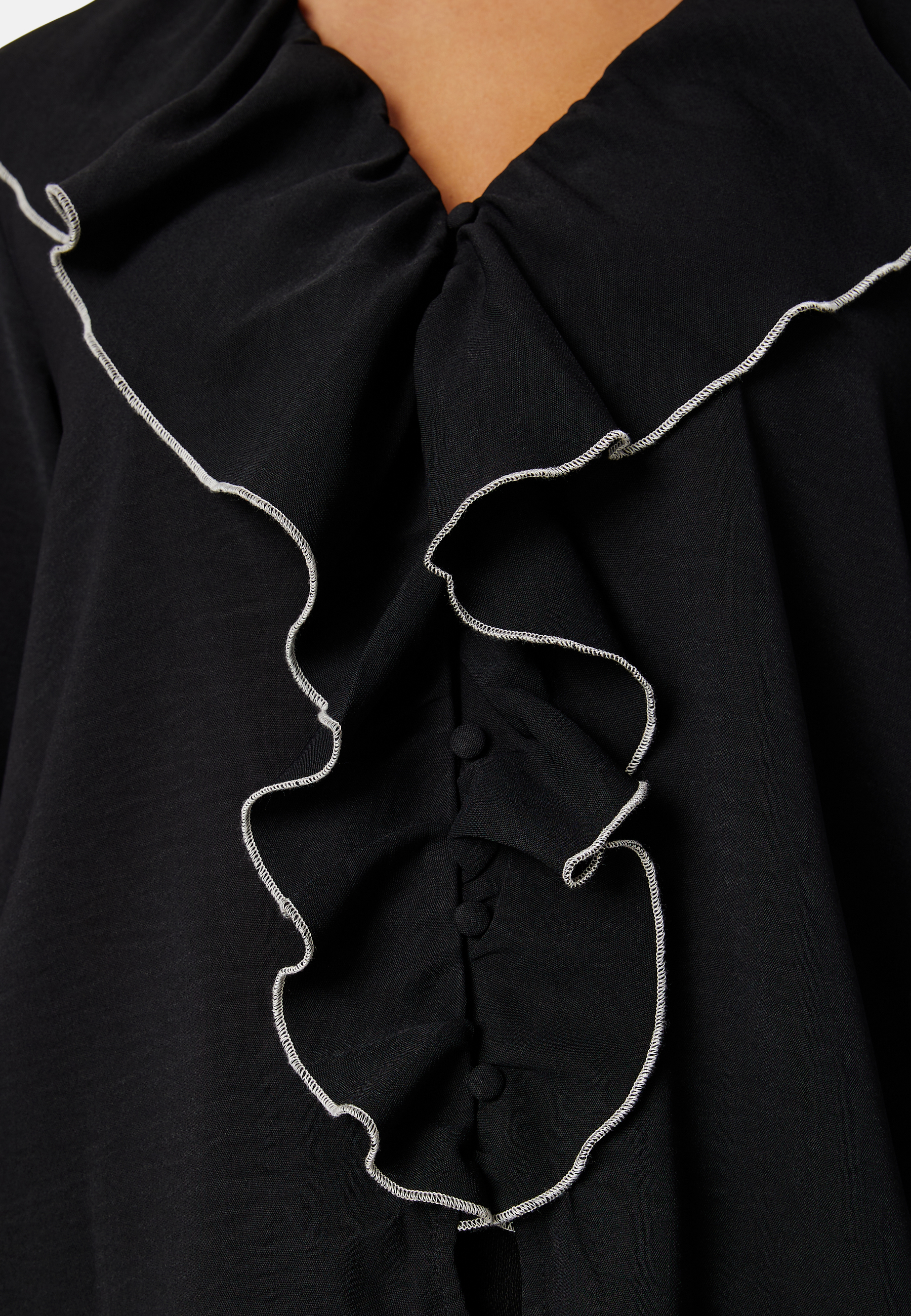 Lise Contrast Frill Shirt 3