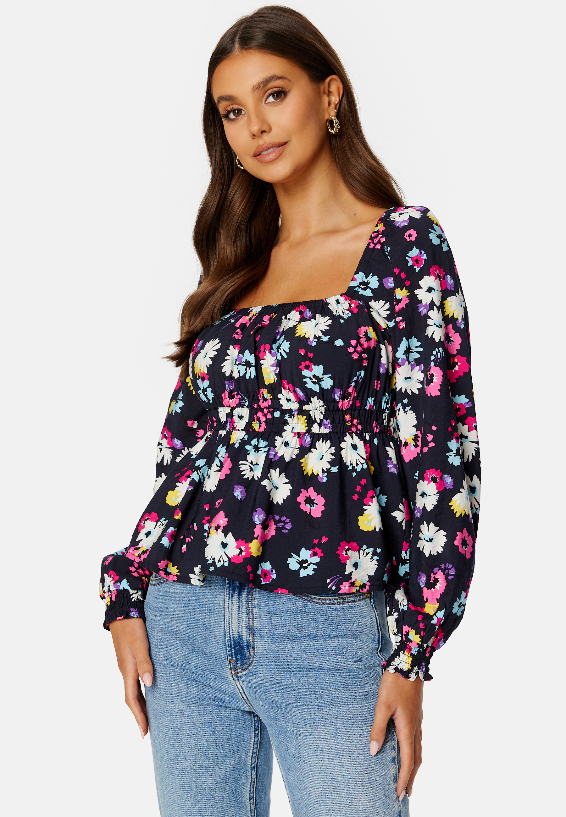Melisa Life L/S Peplum Top