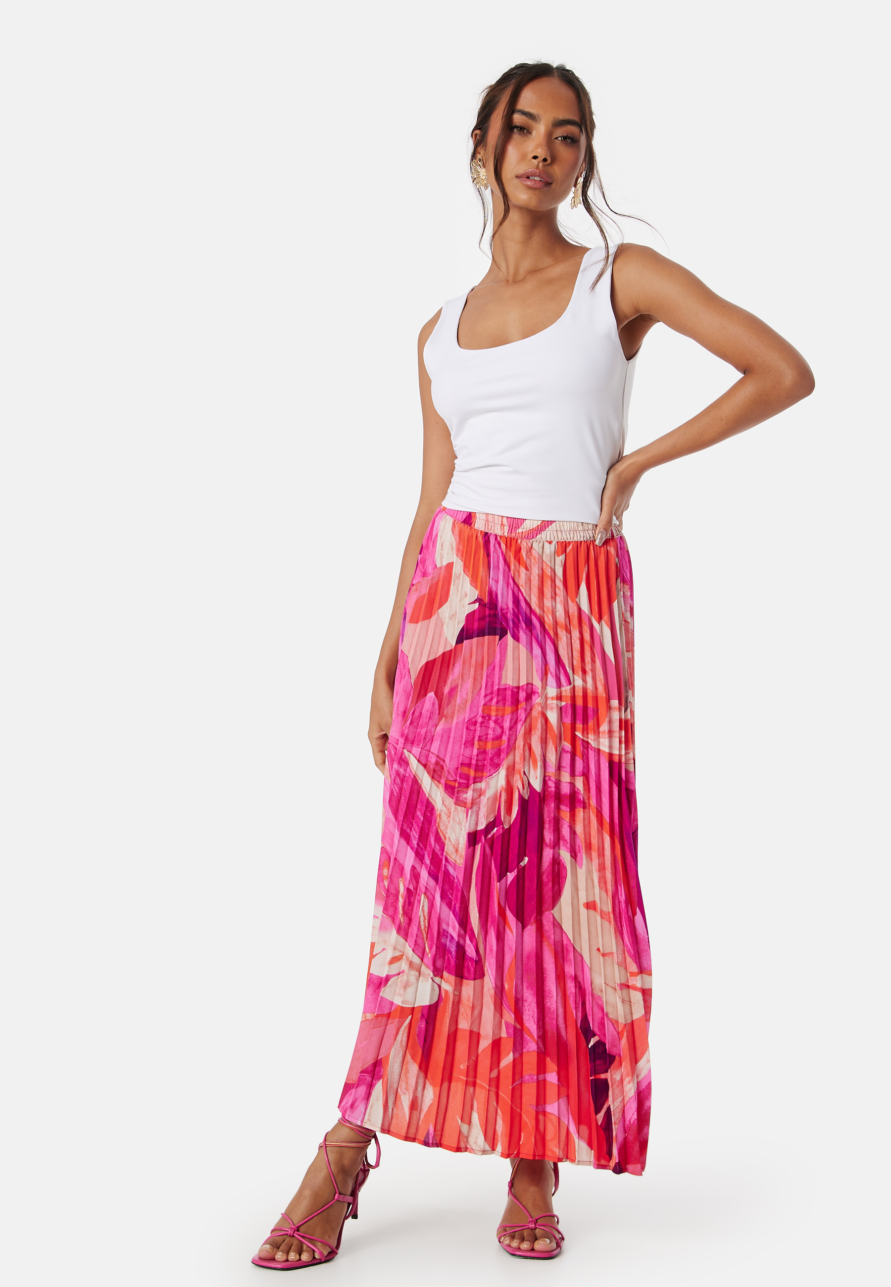 Onlalma life poly plisse skirt 2