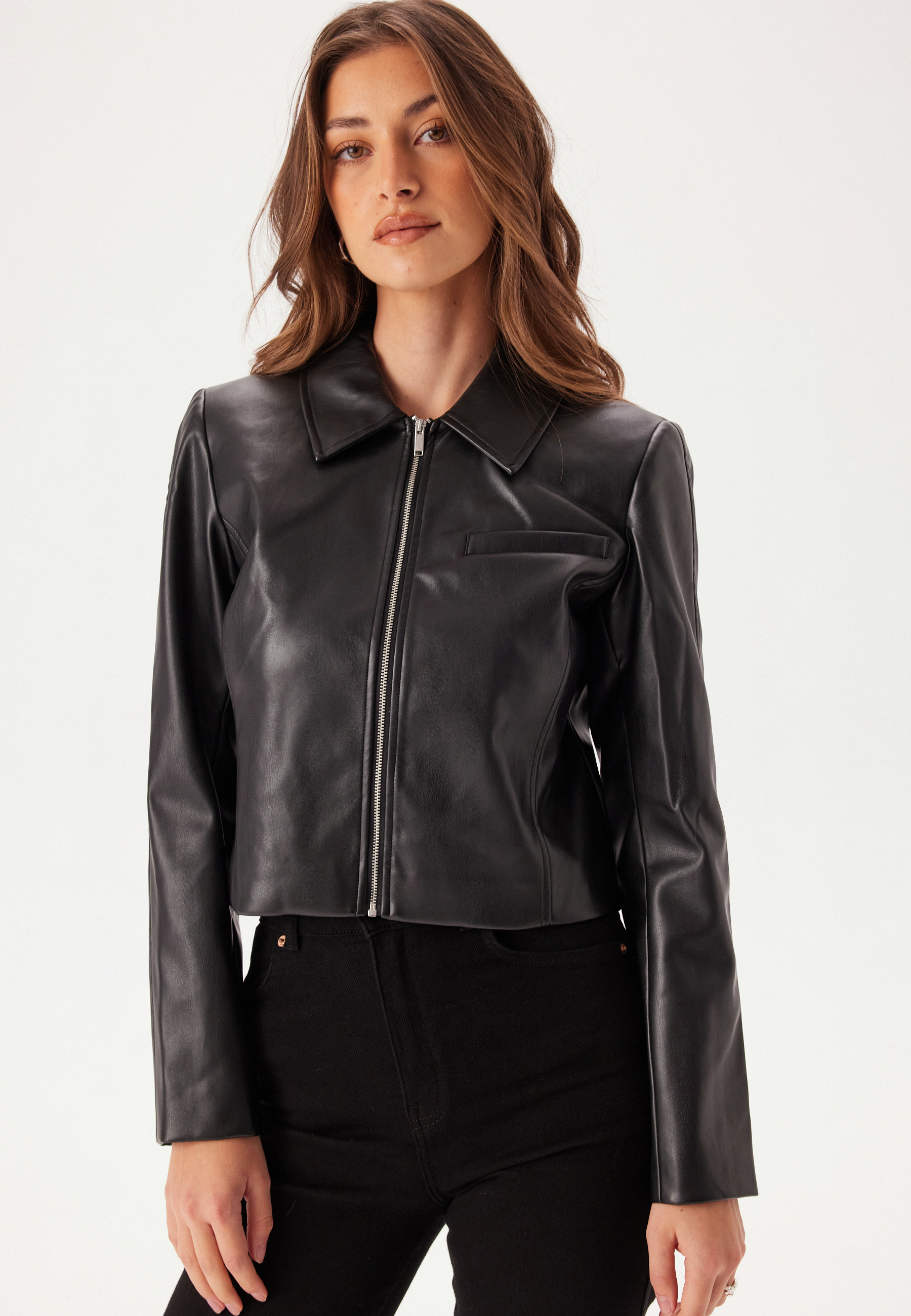 Onlamili L/S ZIP FAUX LEA JACK 3