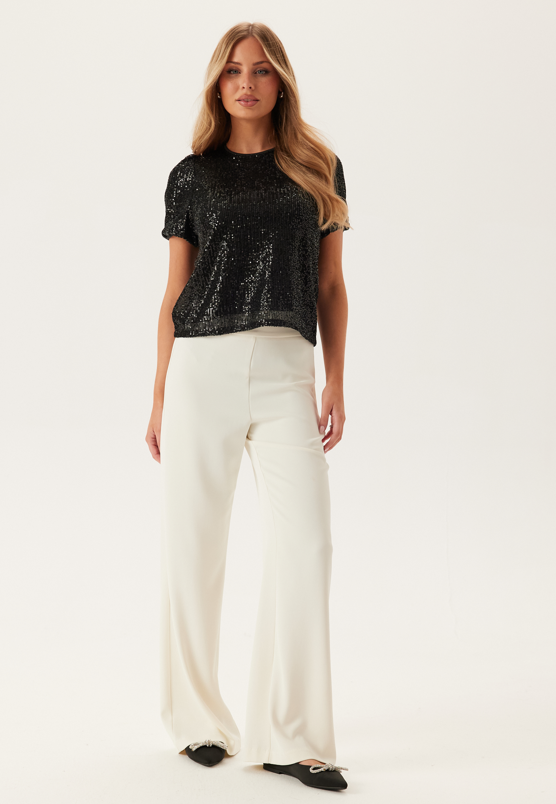 Onlana S/S LOOSE SEQUINS TOP 3