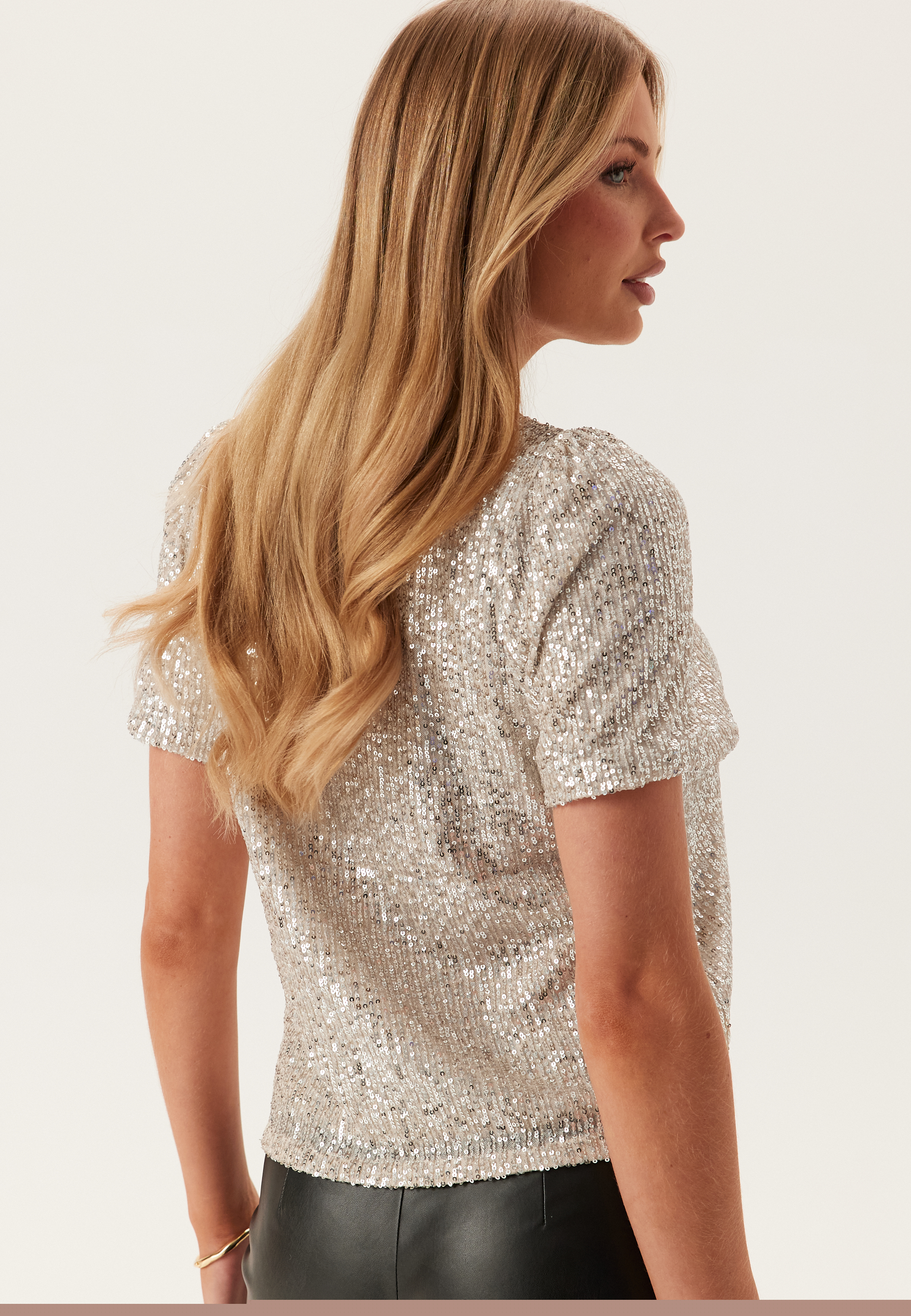 Onlana S/S LOOSE SEQUINS TOP 2