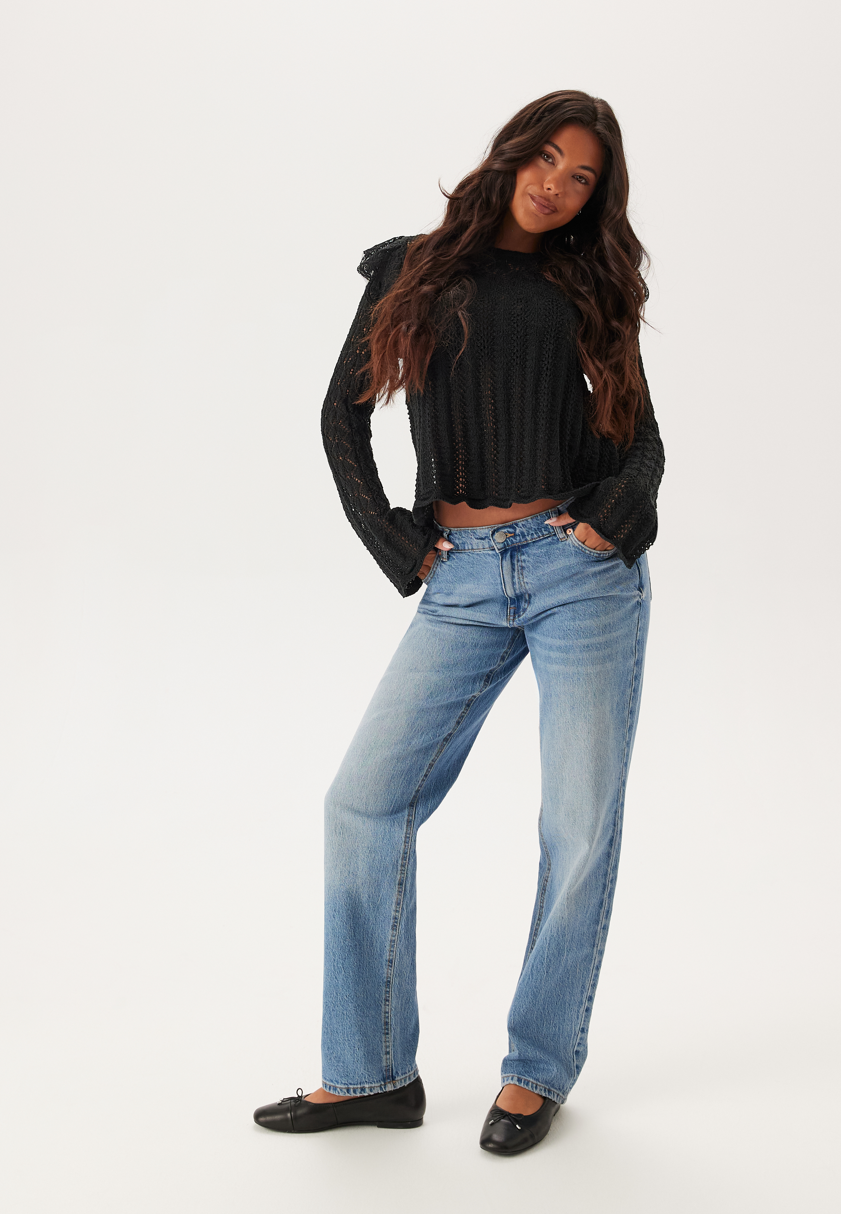 Onlashley Ls O-neck Mix Knt 3