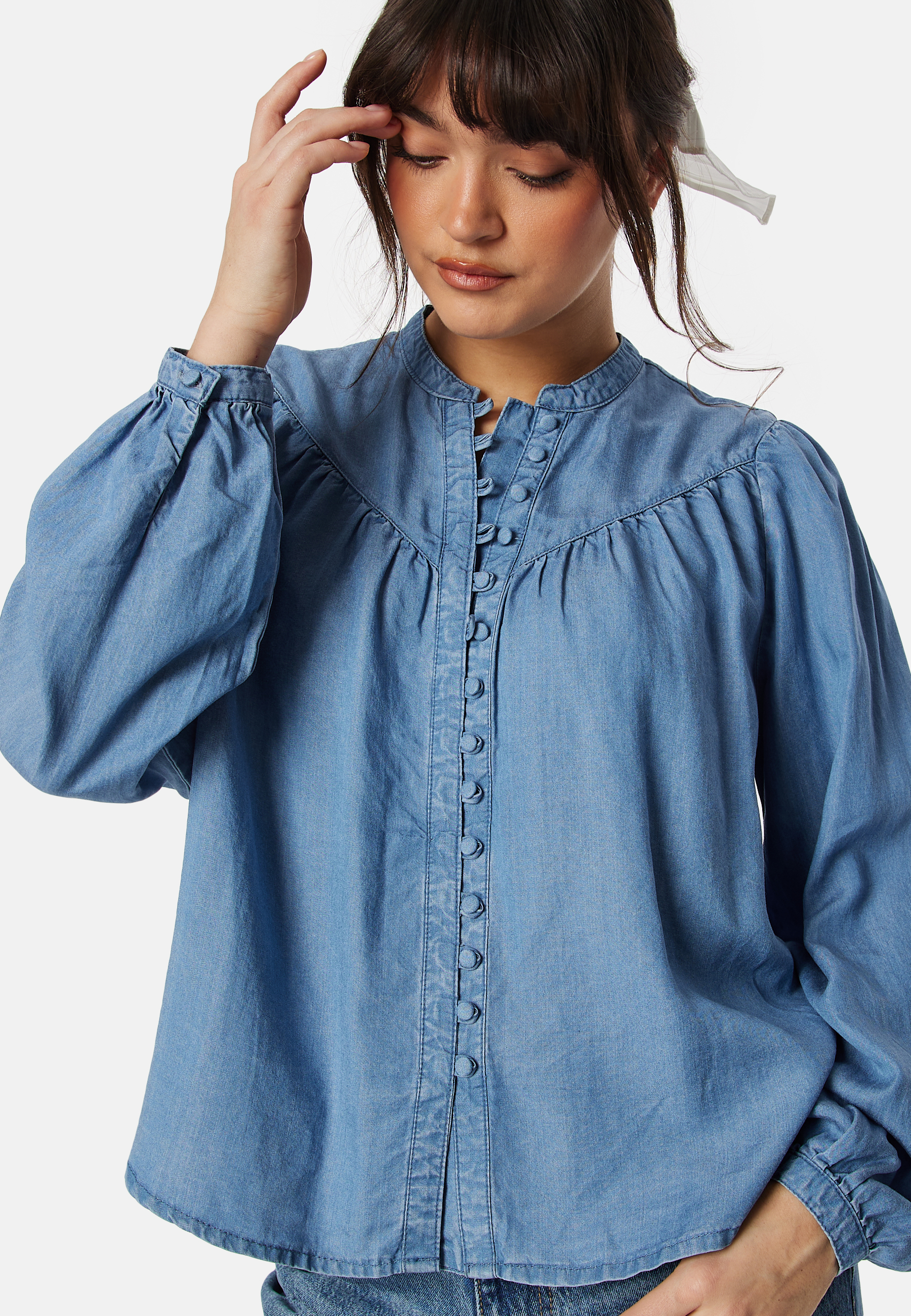 Onlaverie LS denim blouse