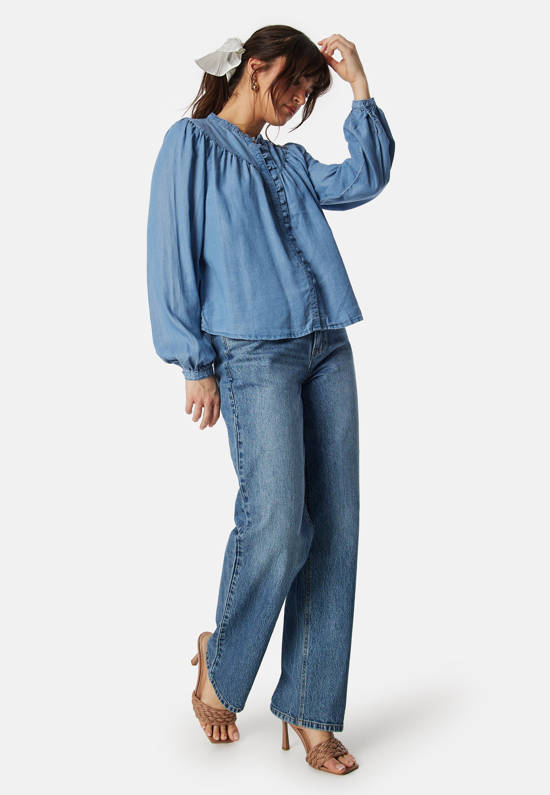 Onlaverie LS denim blouse 2