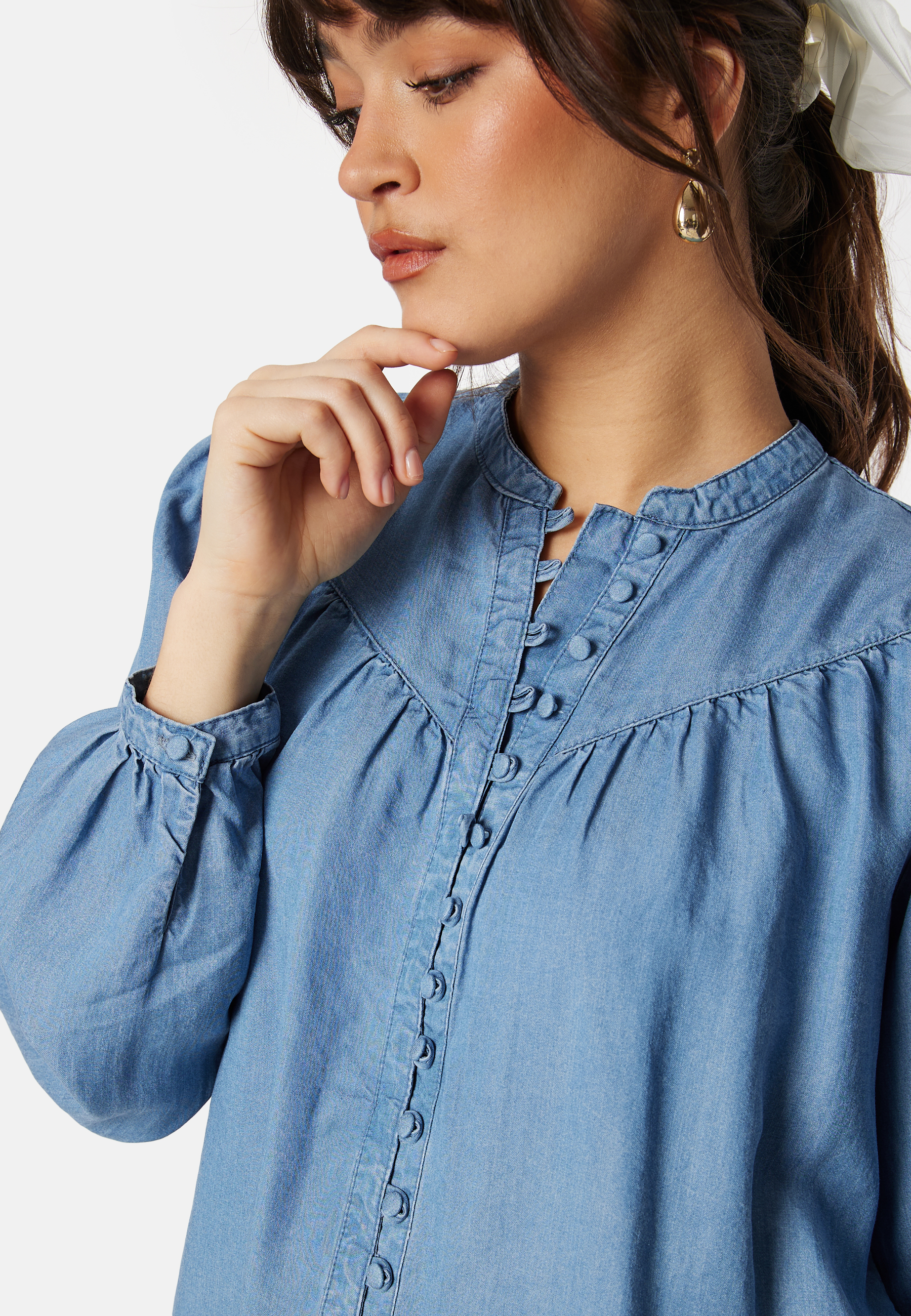 Onlaverie LS denim blouse 3