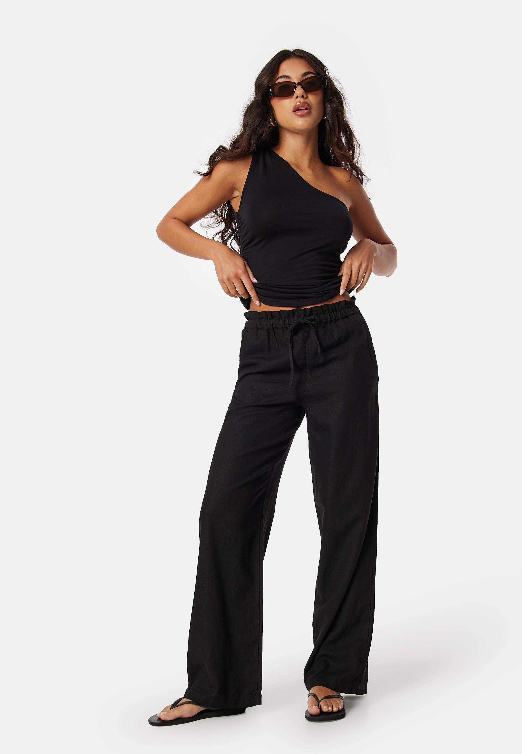 Onlcaro Wide Linen Bl Pant 2