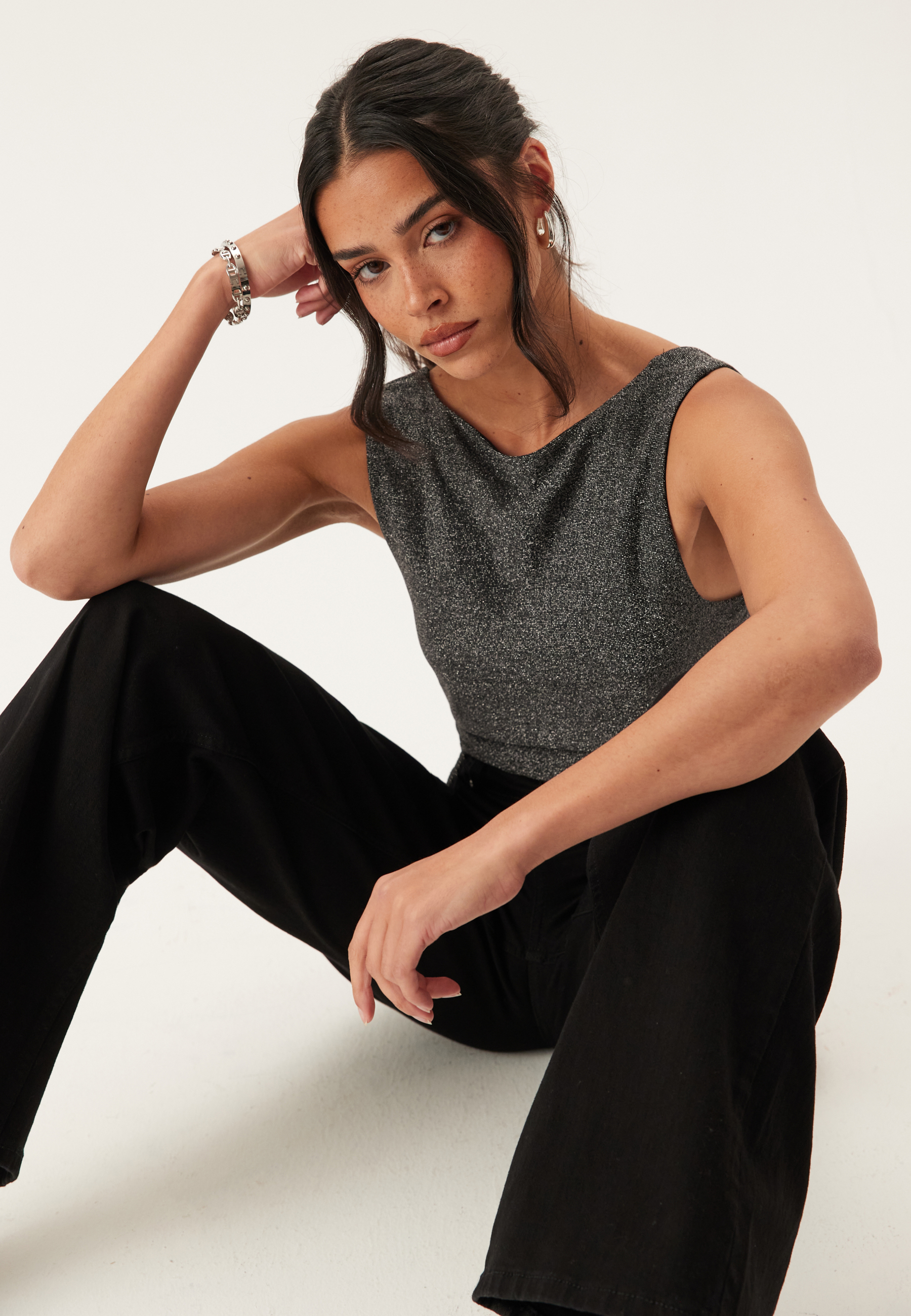 Onlea Glitter S/L 2-WAYS TOP