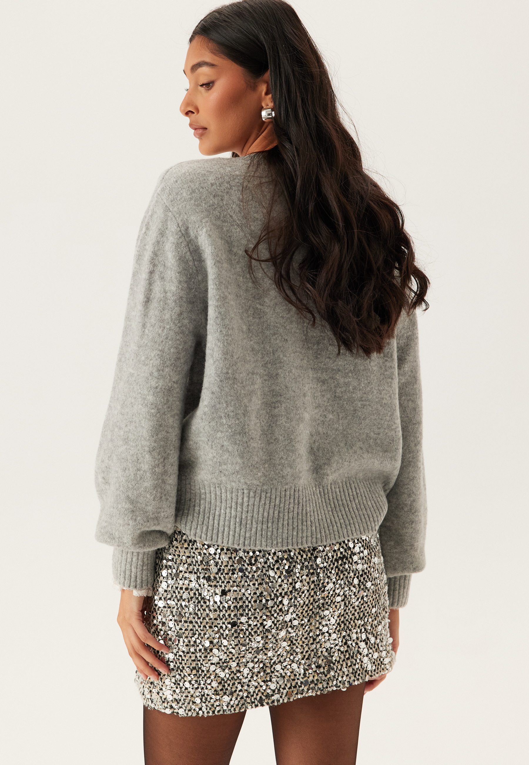 Onlglamour Mw Boucle Sequin Skirt 3