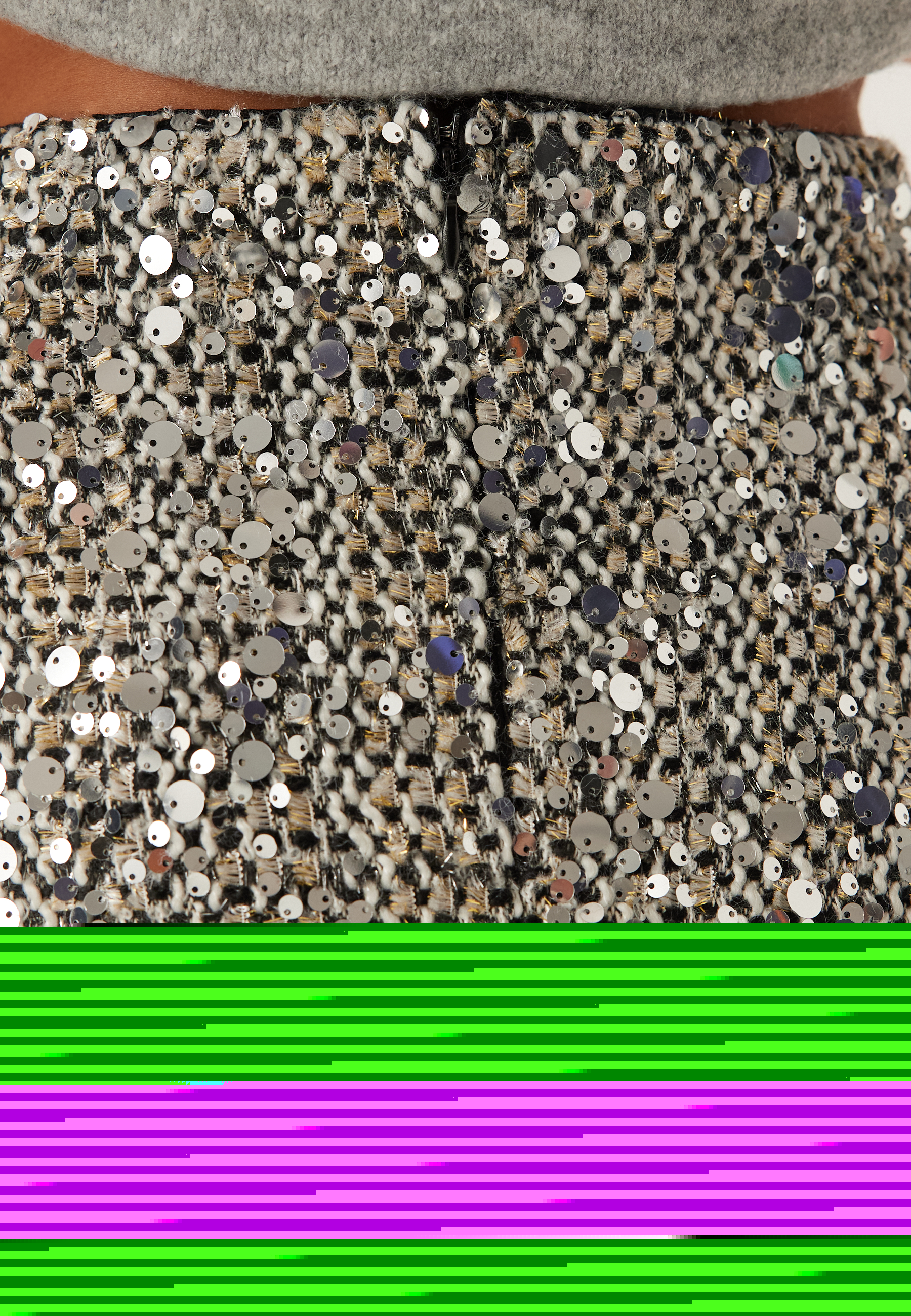 Onlglamour Mw Boucle Sequin Skirt 6