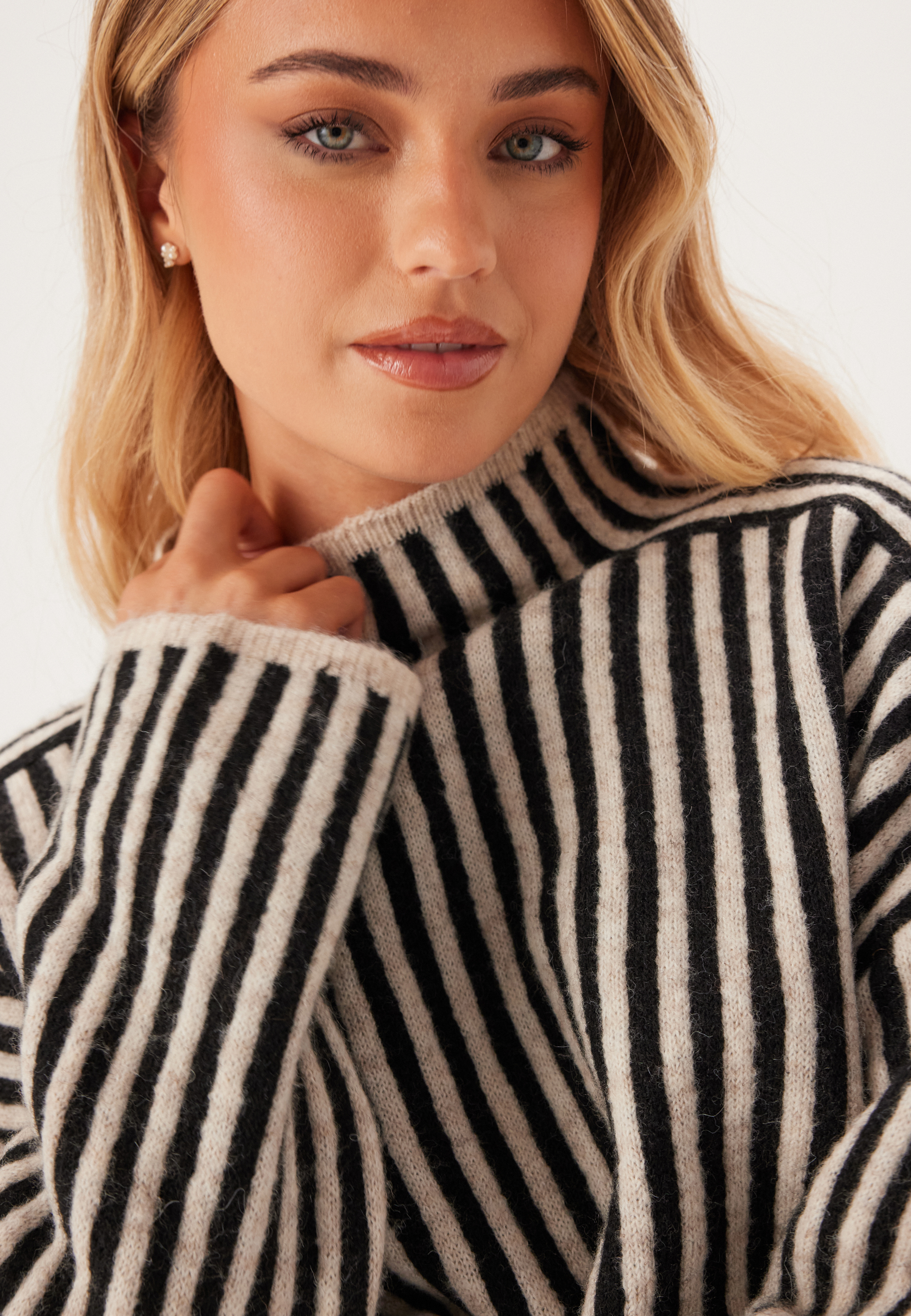 Onlgro Life Ls Stripe High Nec 3