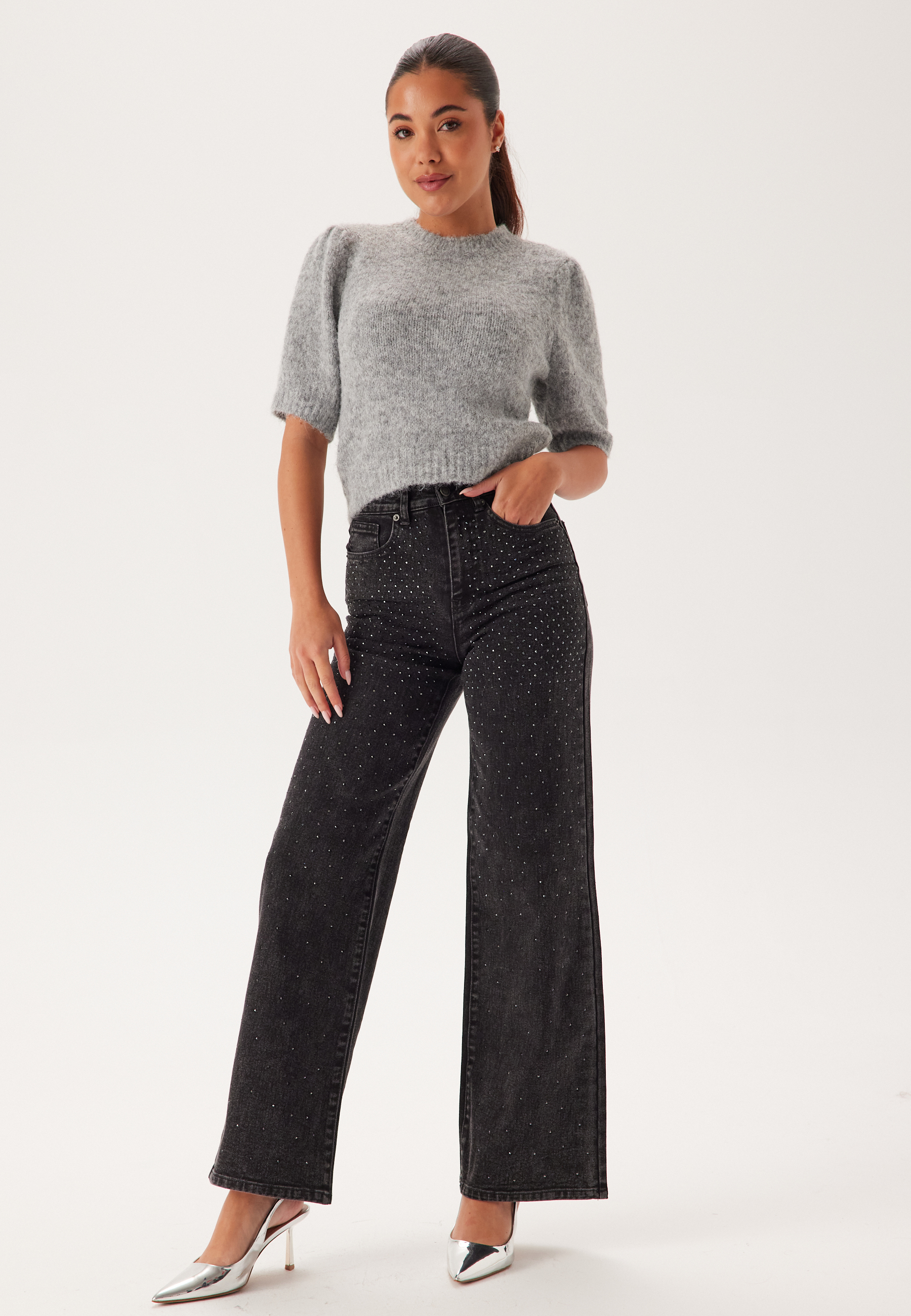 Onlhope Rhinestone Hw Wide Dnm 2