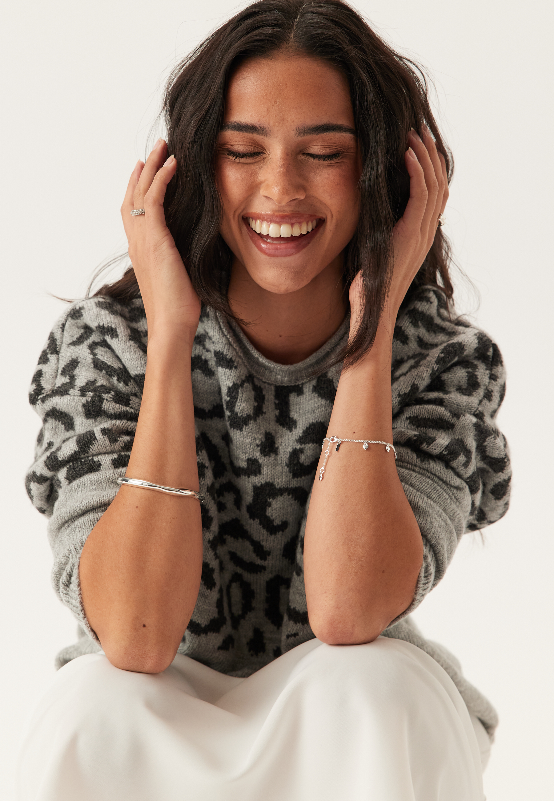 Onljade Animal Ls O-neck Knt 2