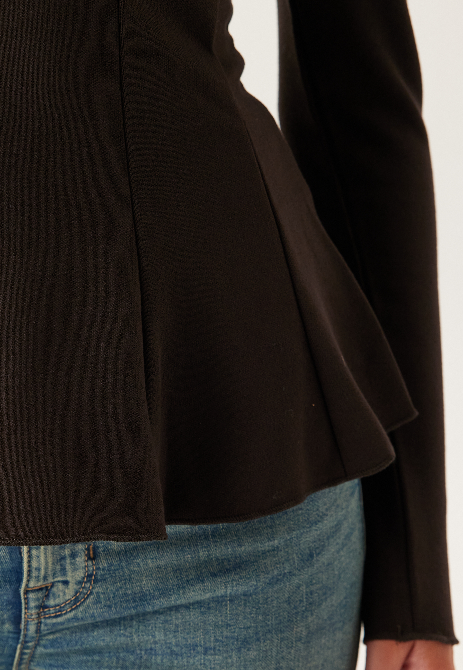 Onlkenya L/S PEPLUM TOP JRS PE 5