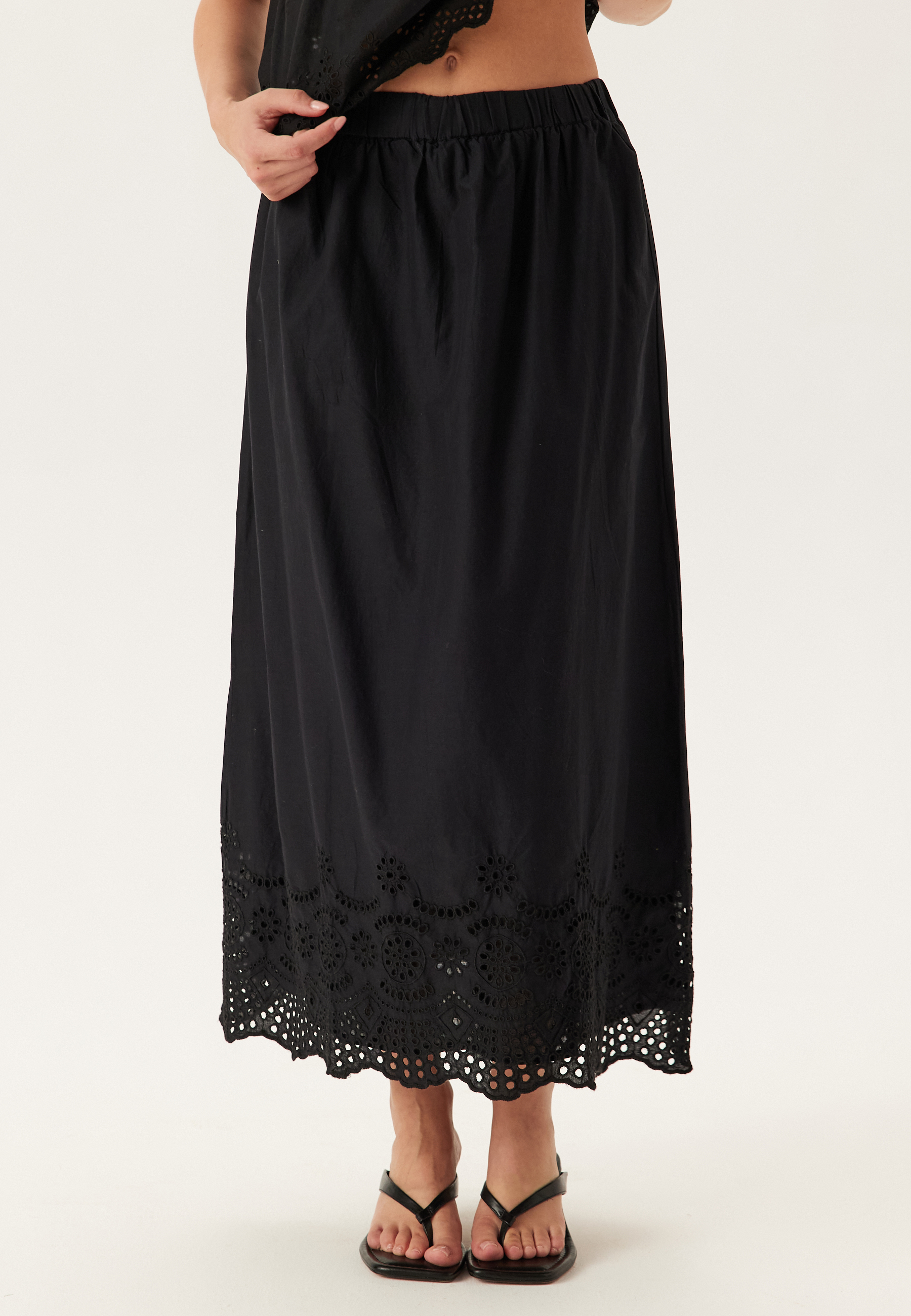 Onllou Life Emb Long Skirt