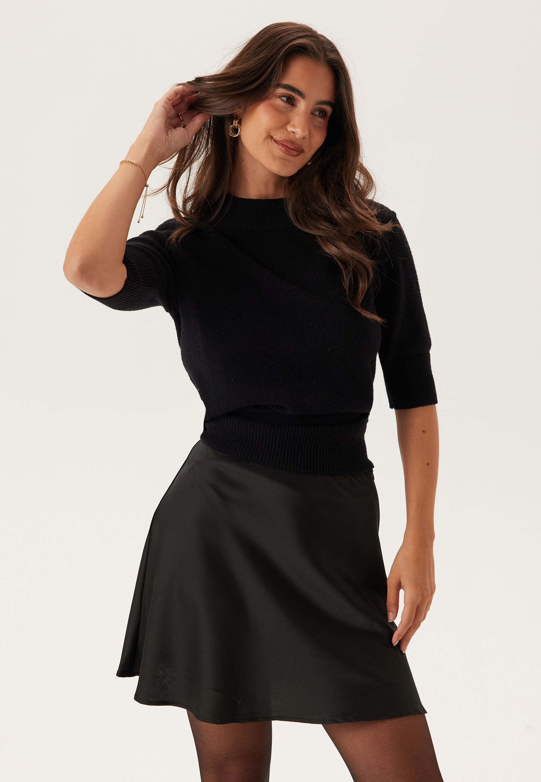 Onlmika Vis Satin Short Skirt