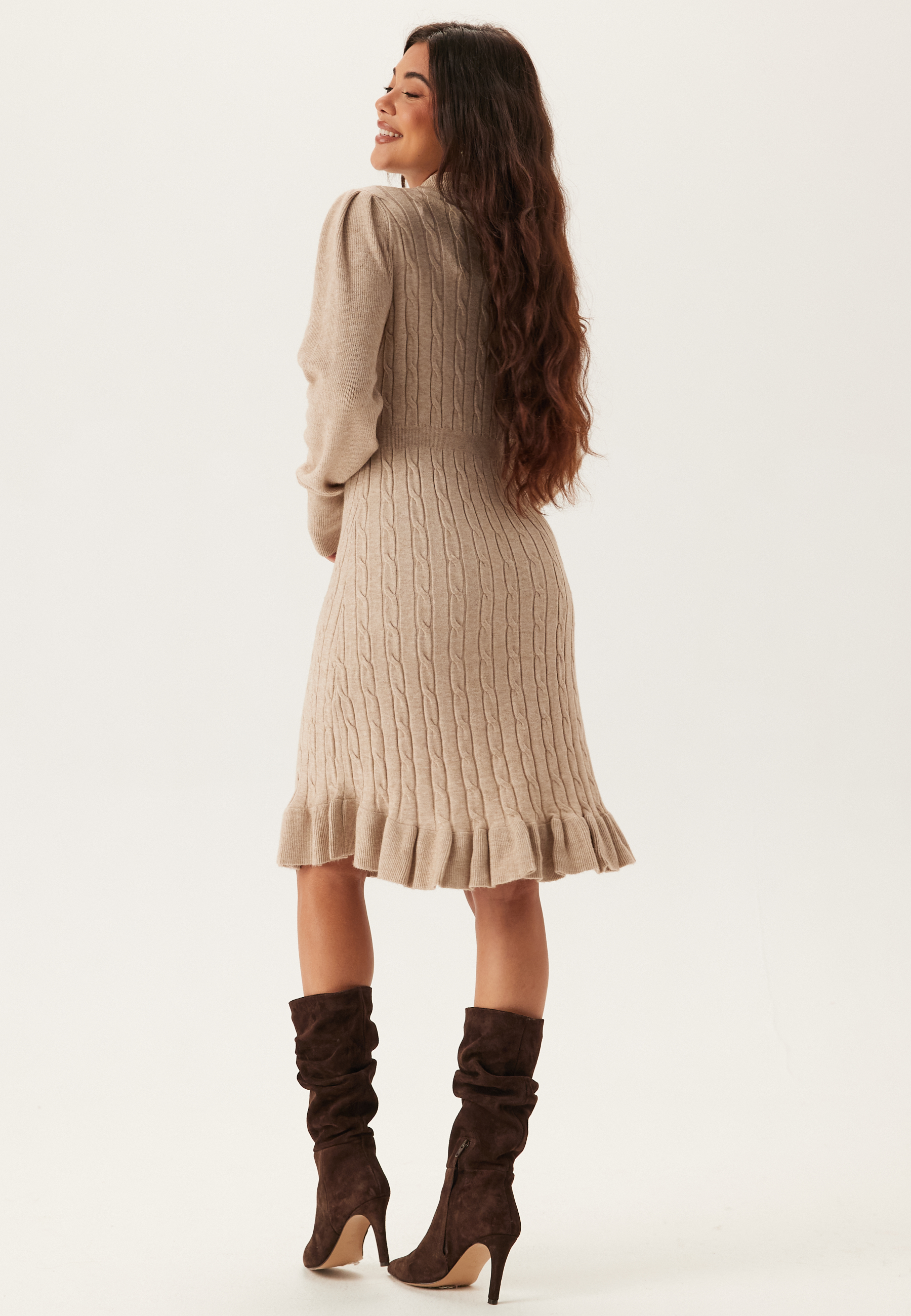 Onlnadia Ls Cable Dress Cs Knt 2