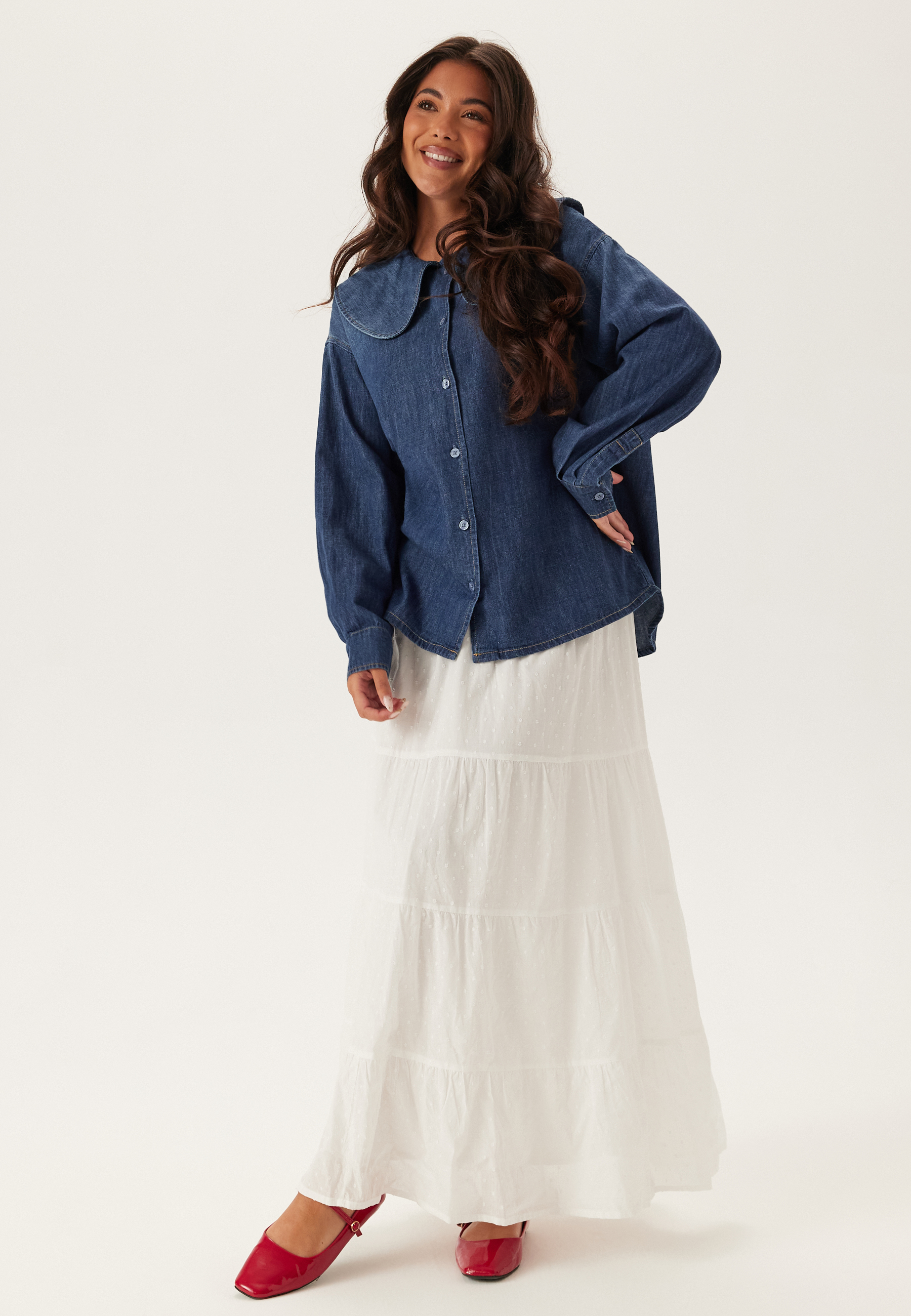 Onlnala L/S COLLAR DNM COLLAR 3
