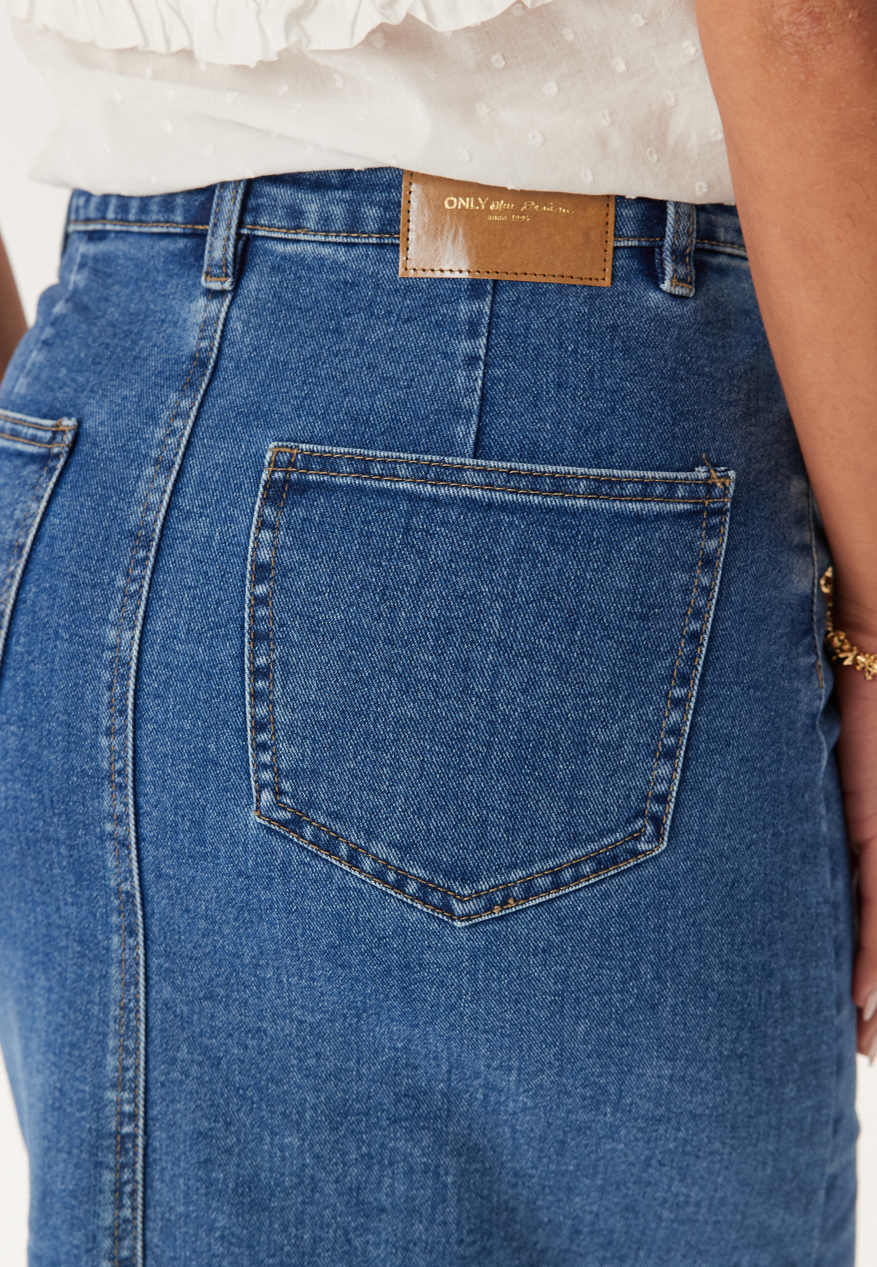 Onlsiri Front Slit Skirt Dnm 3