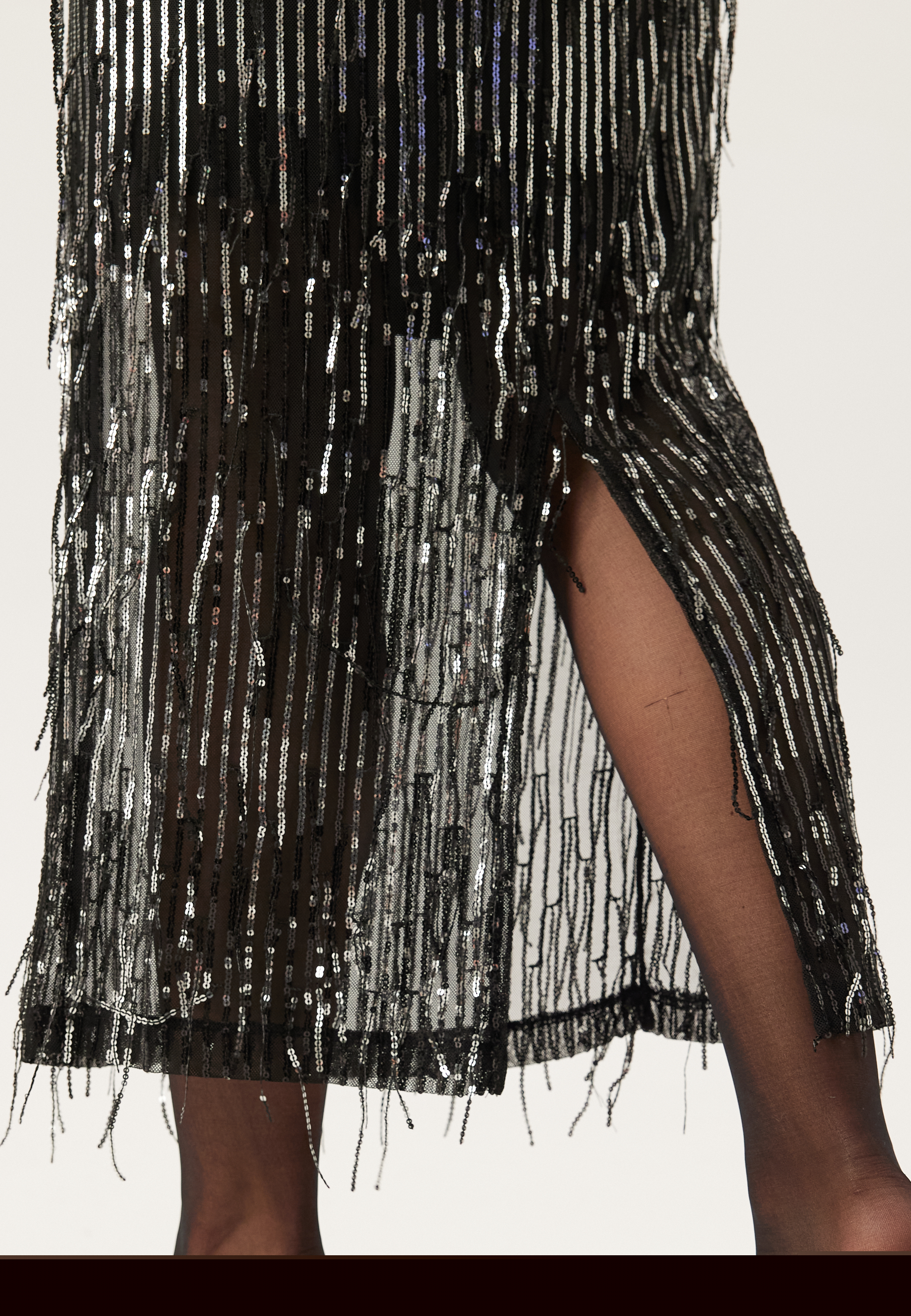 Onlspacy Hw Long Sequins Skirt 4