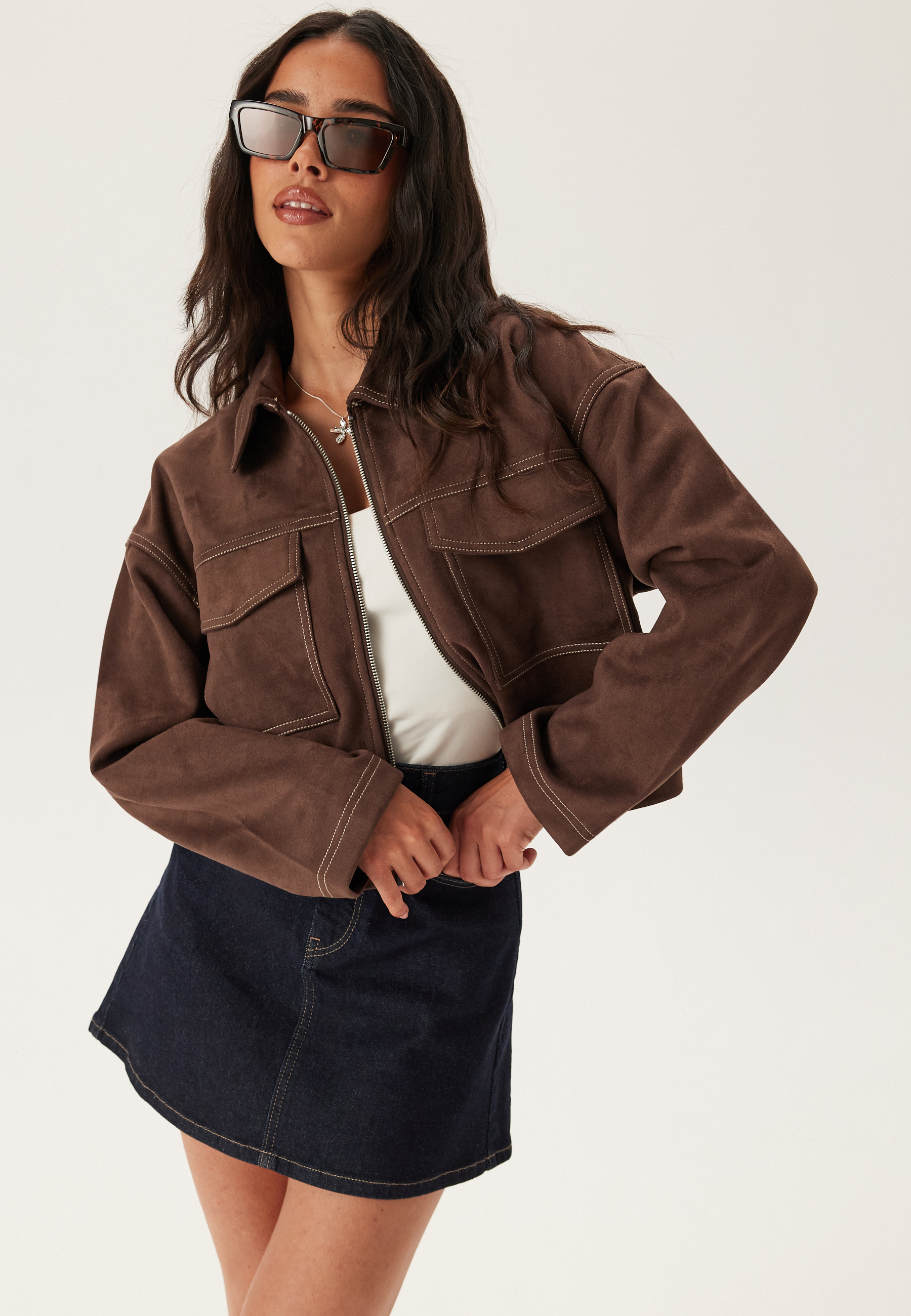 Onlstina Life Faux Suede Jacke