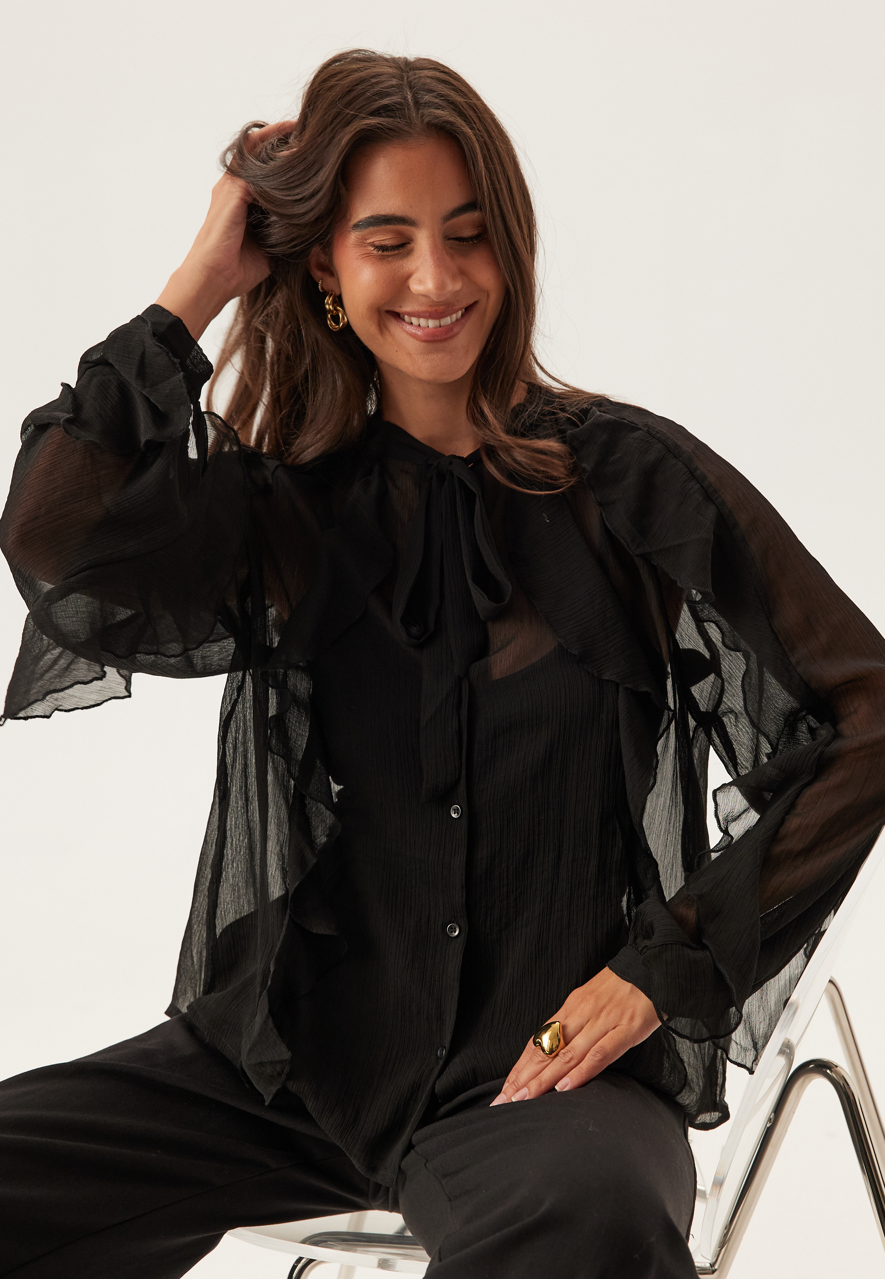 Onltaryn Ls Romantic Ruffle Bl