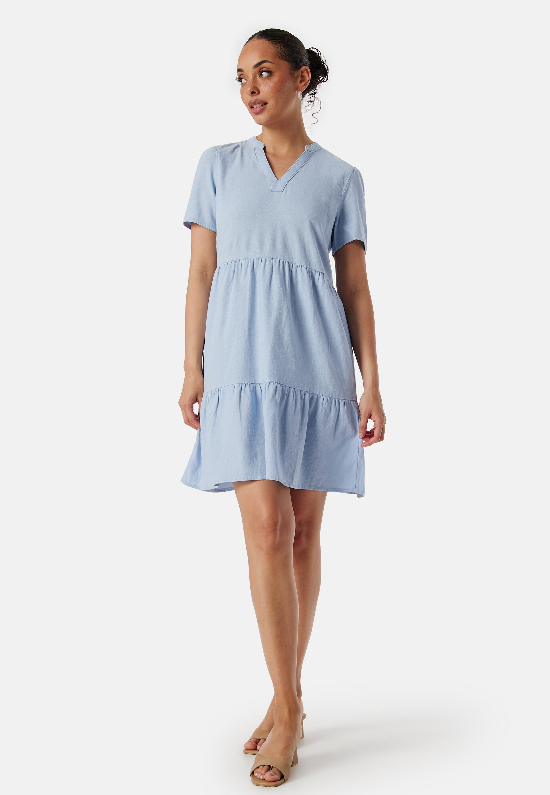 Onltiri-Caro V-Nec Lin Dress 2