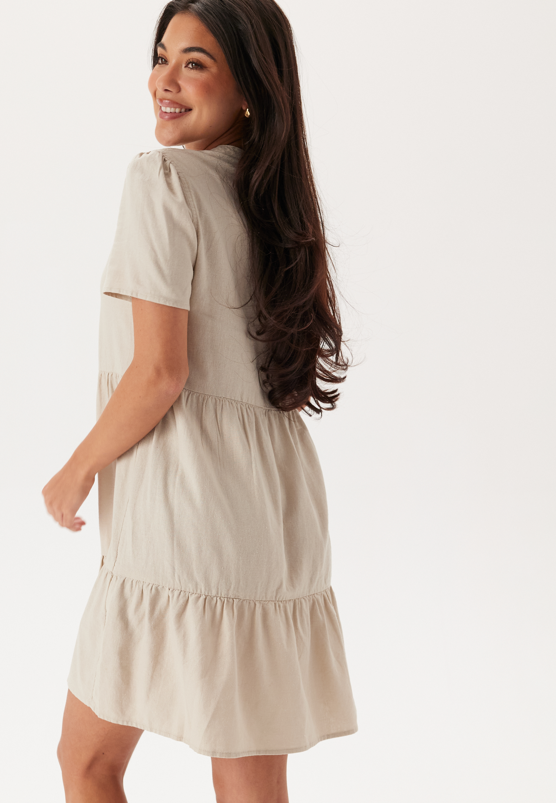Onltiri-Caro V-Nec Lin Dress 2