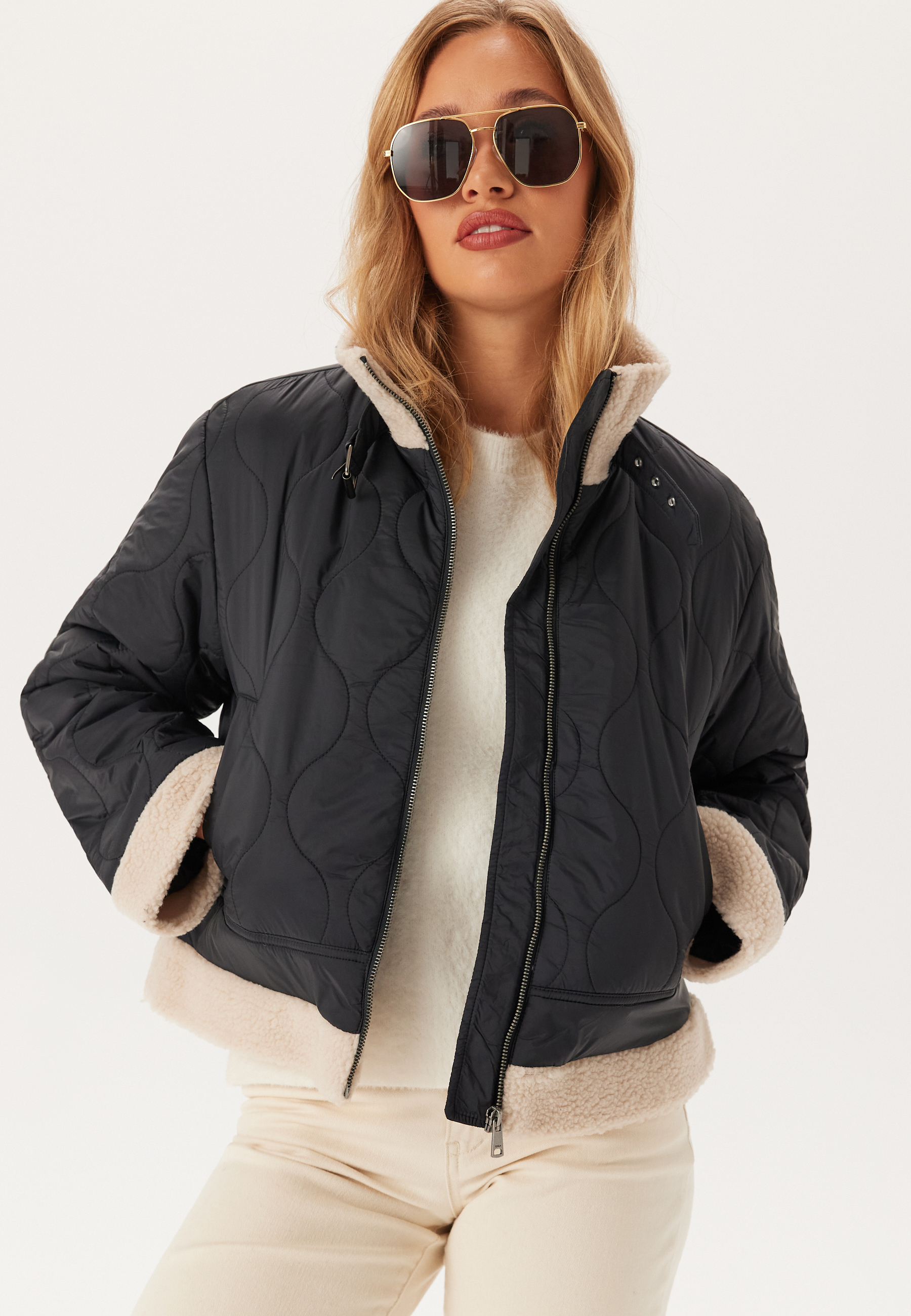 Onlvania Quilted Aviator Jacke