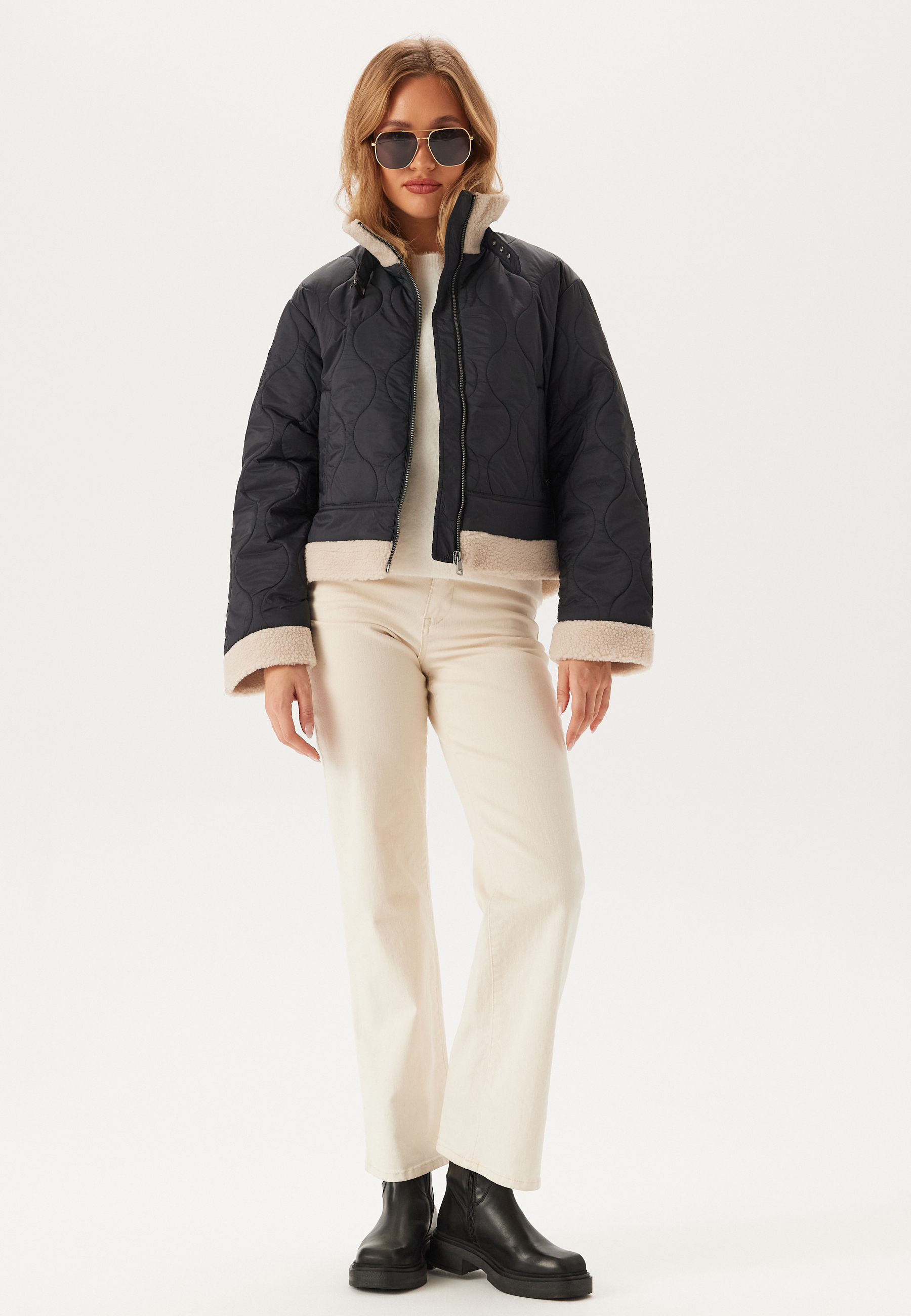 Onlvania Quilted Aviator Jacke 3