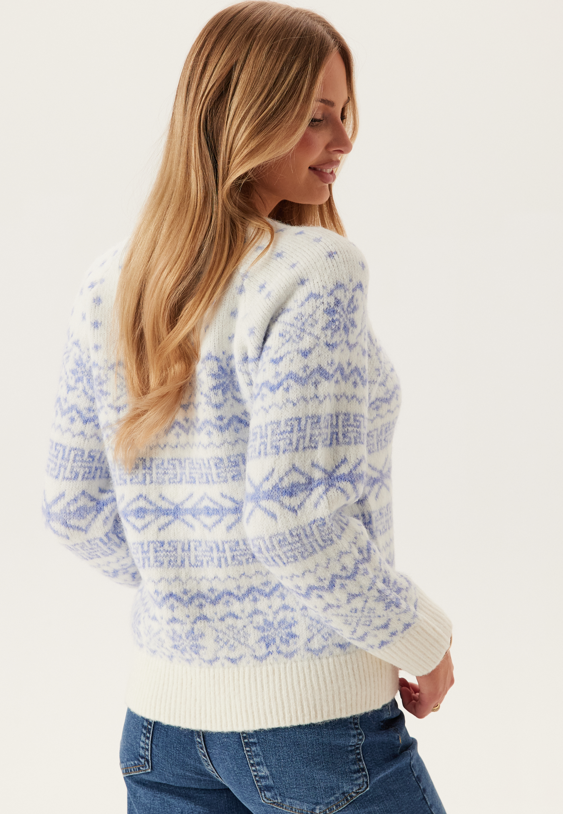 Onlxmas Nordic Ls O-neck Knt 3
