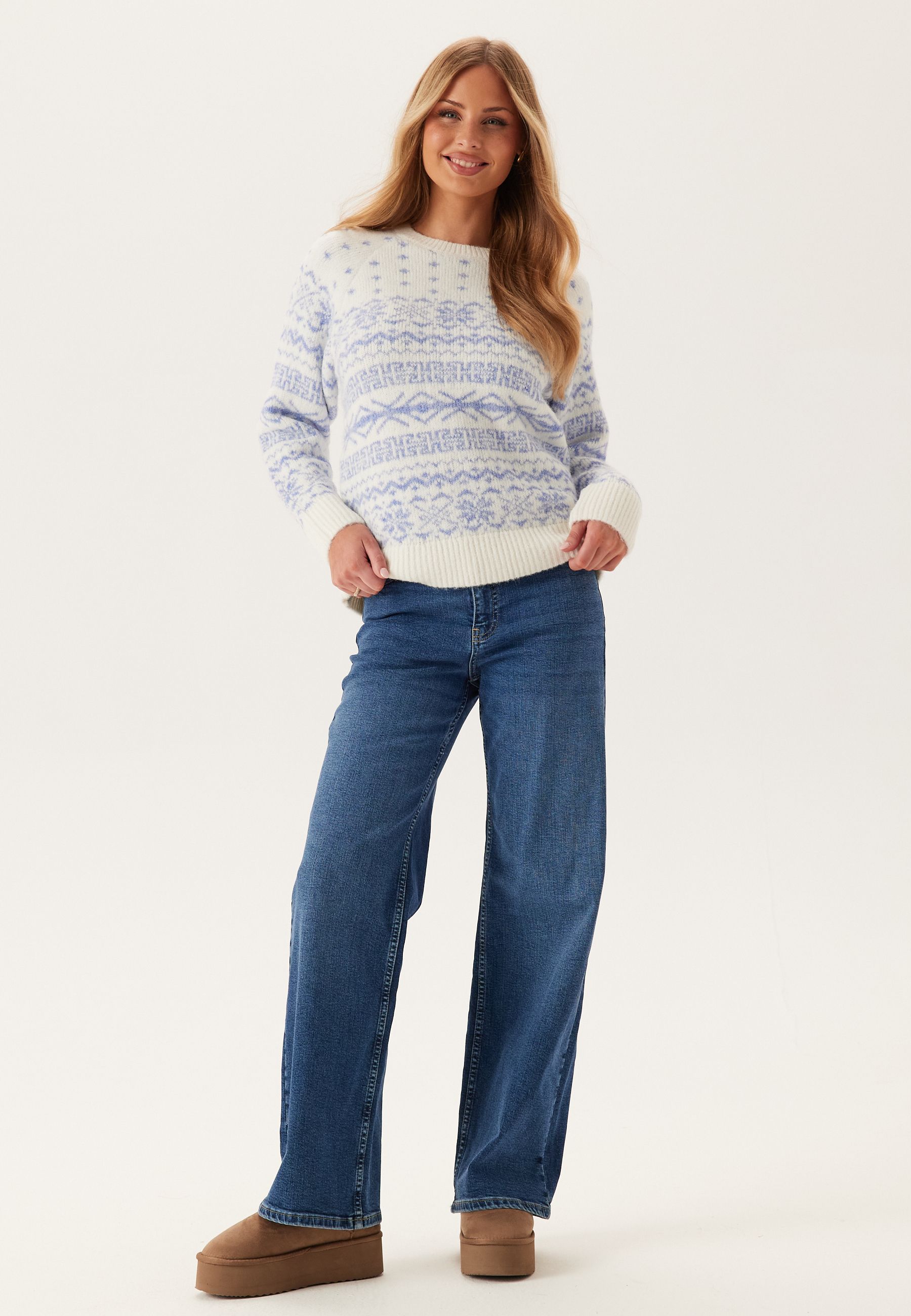 Onlxmas Nordic Ls O-neck Knt 4