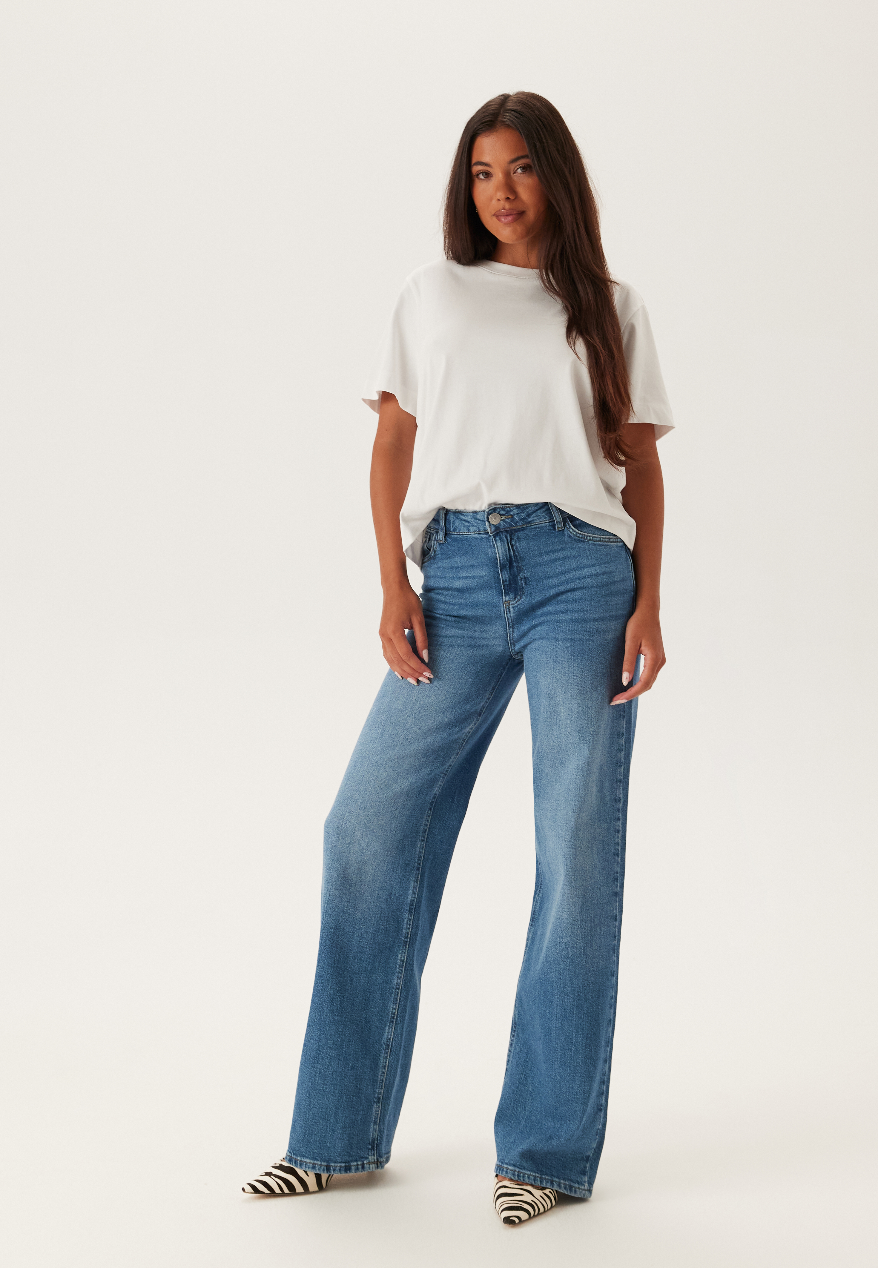 Pcsilke Mw Wide Jeans 2