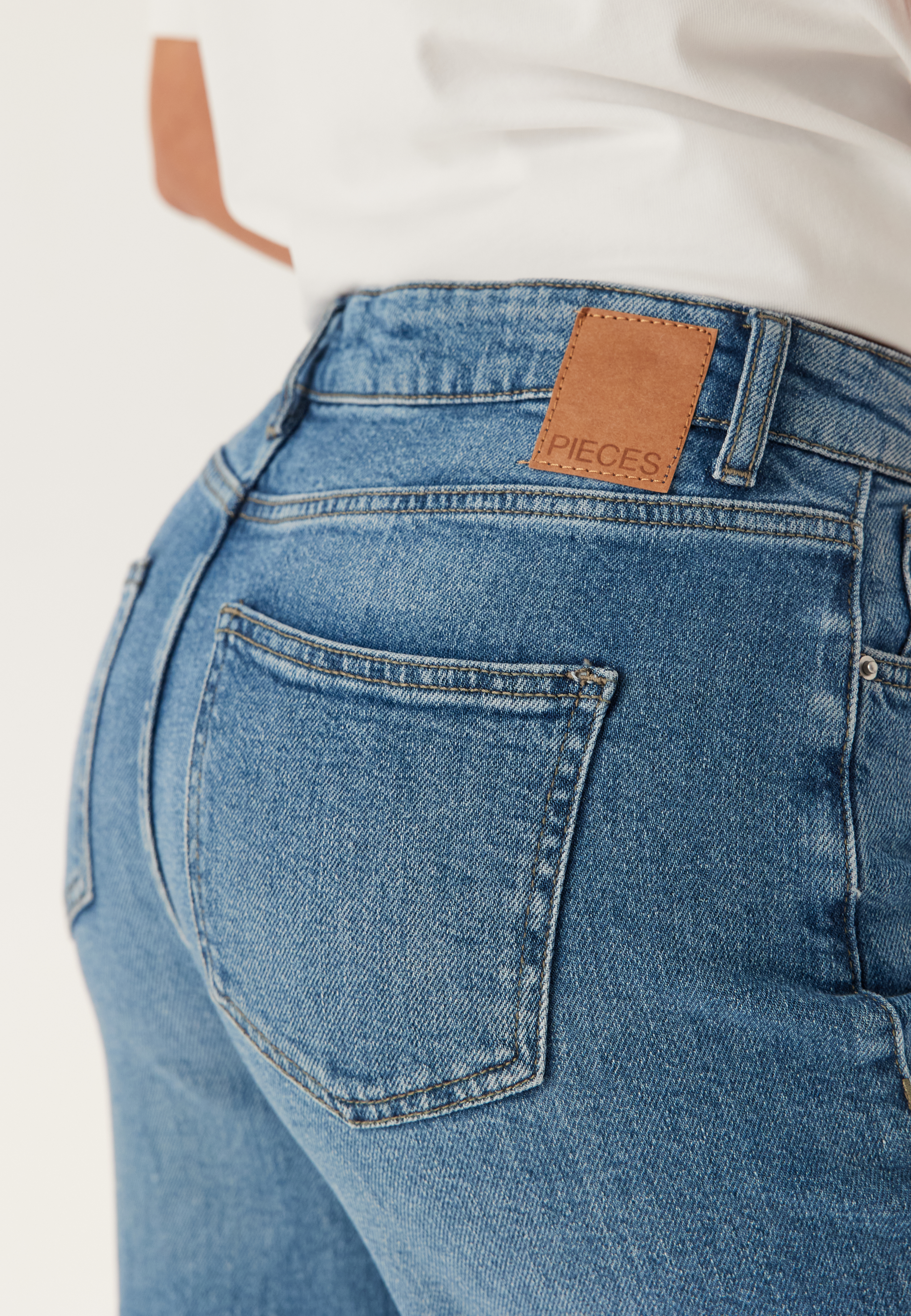 Pcsilke Mw Wide Jeans 4