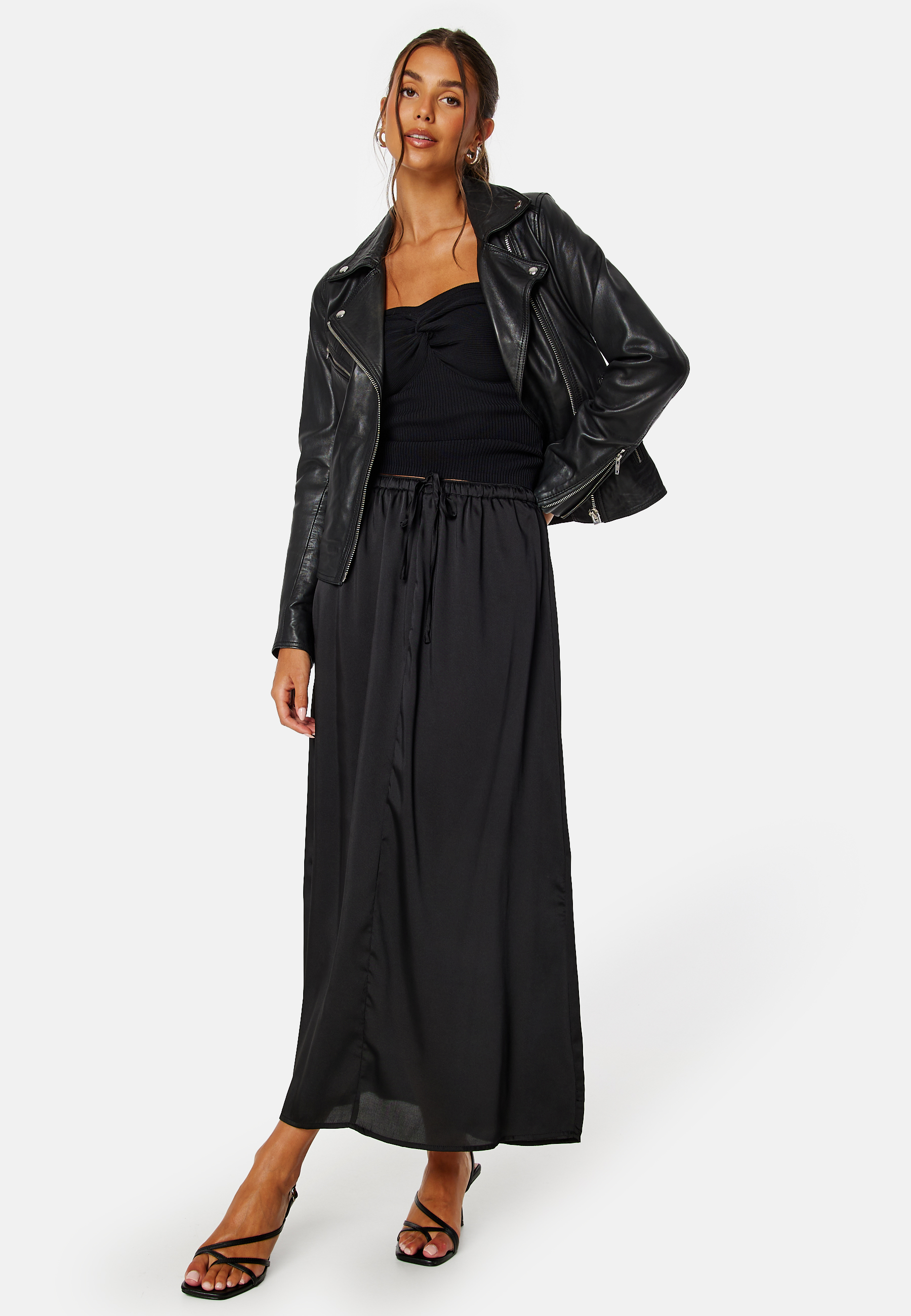 Suzette Ankel Long Satin Skirt