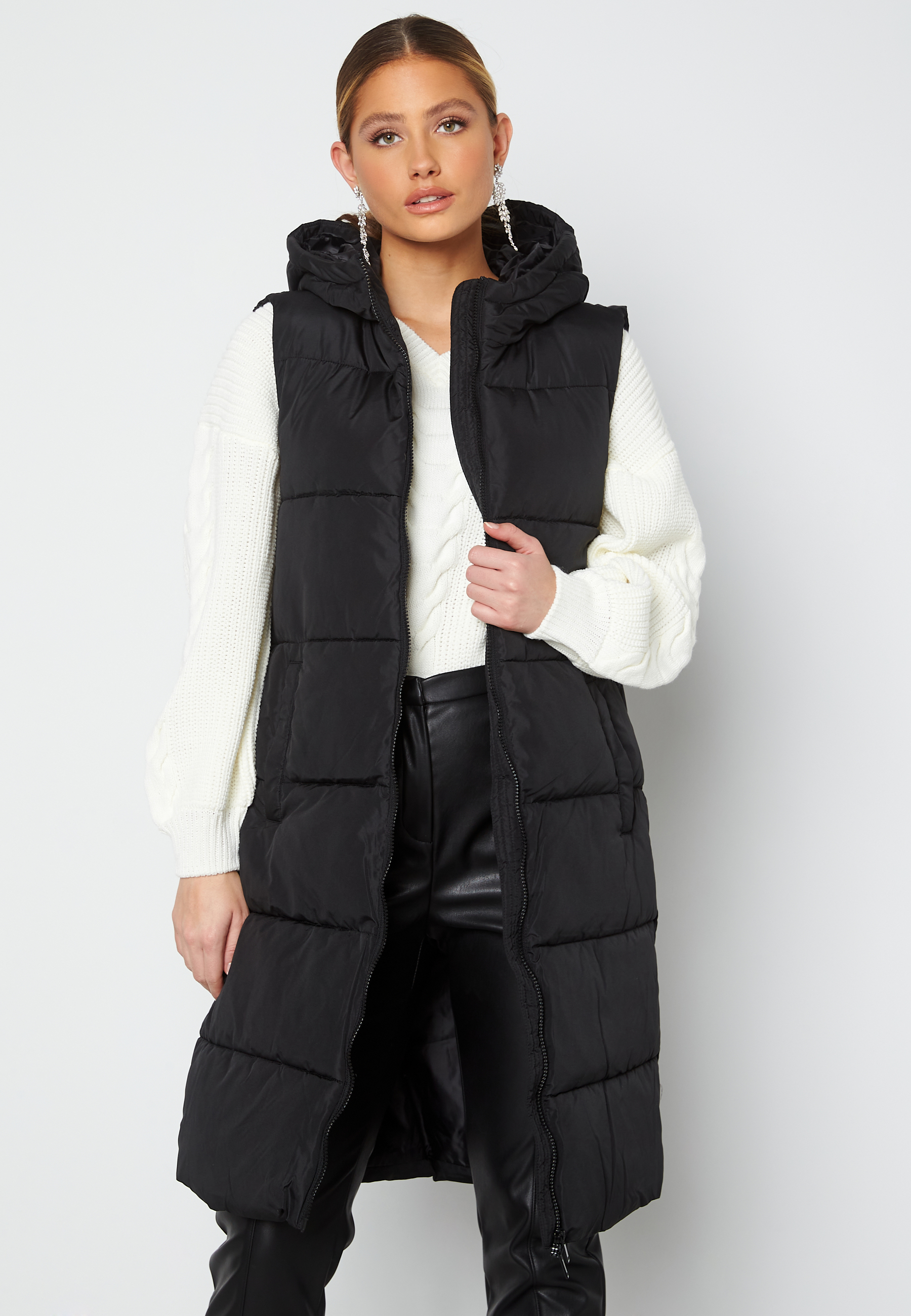 Bee New Long Puffer Vest