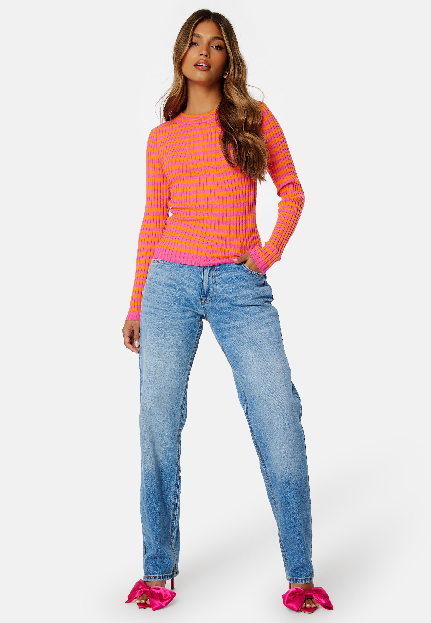 Pccrista LS O-Neck Knit 2